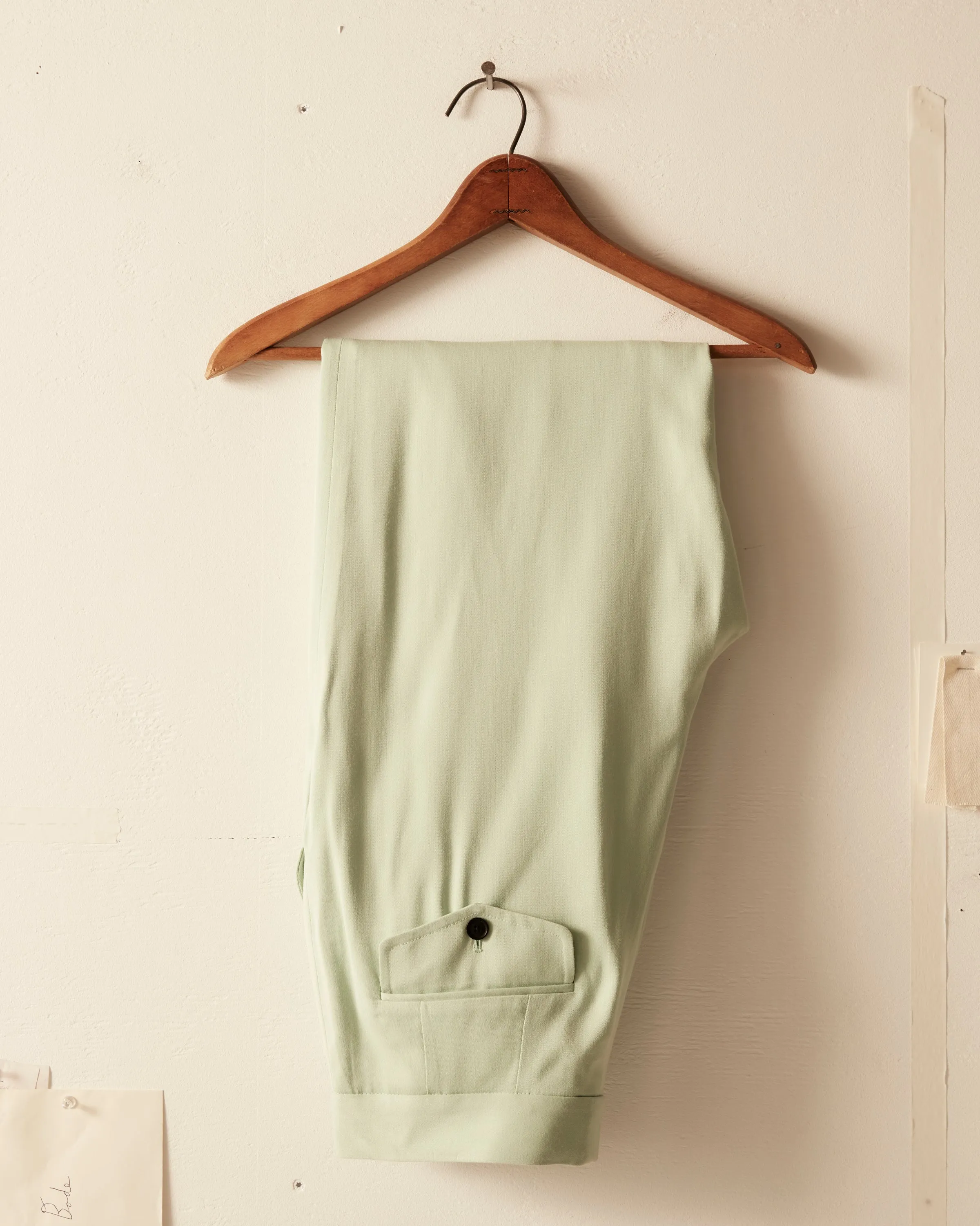 Tropical Wool Double Button Trousers - Mint sold by BODE product image thumbnail 2