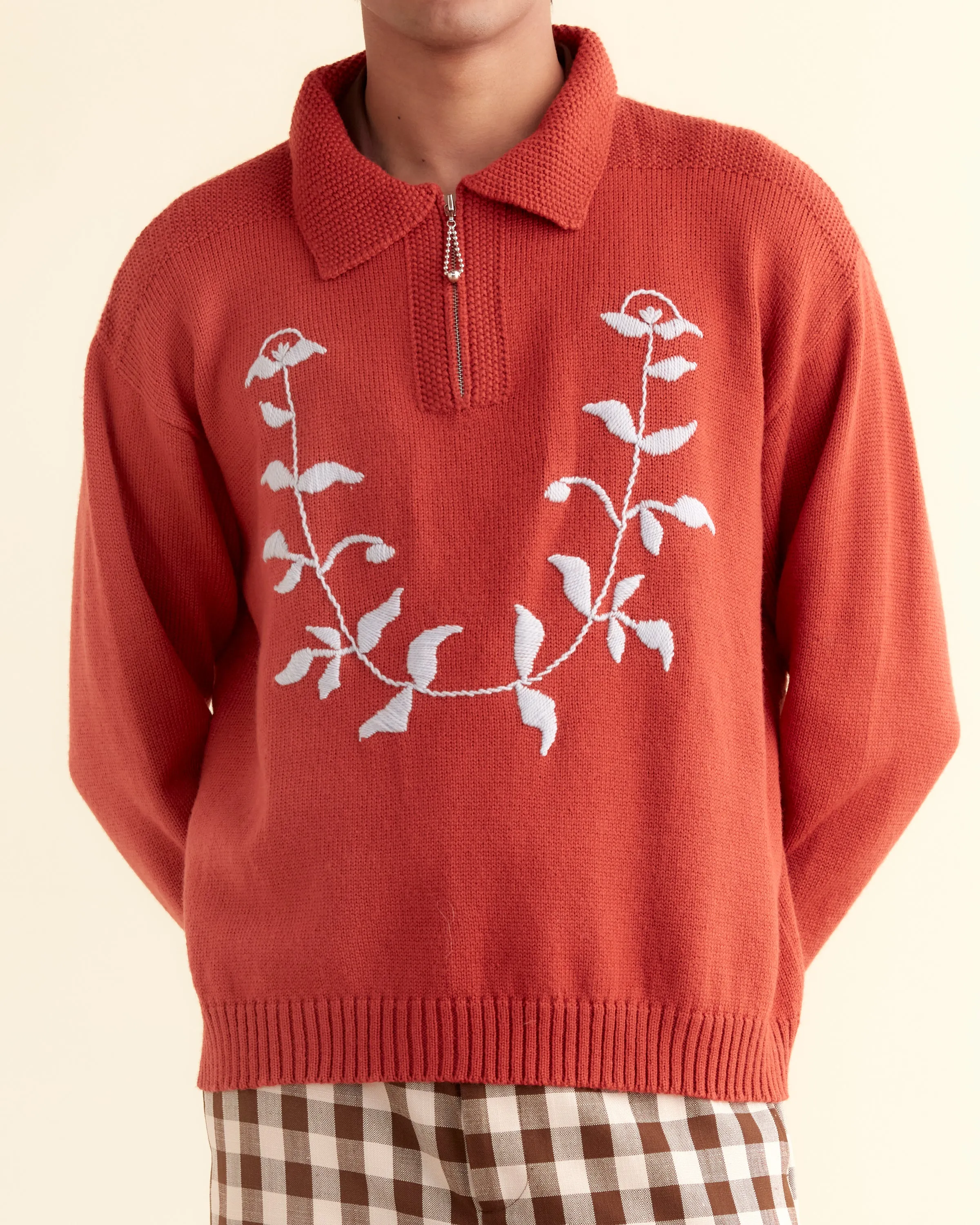 Floret Pullover - Red sold by BODE product image thumbnail 2