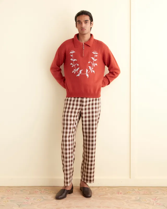 Floret Pullover - Red sold by BODE