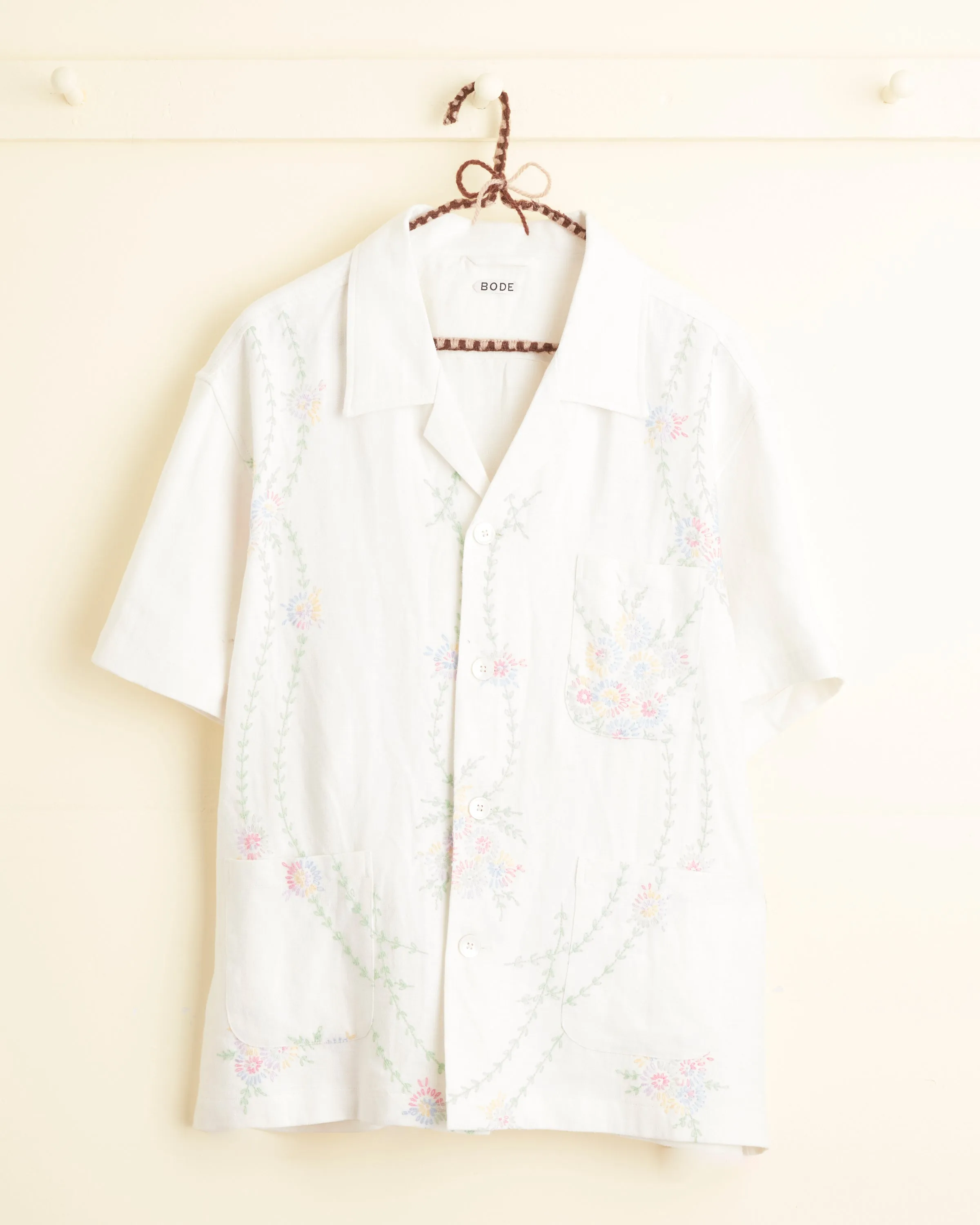 Floral Sprout Short Sleeve Shirt - XL sold by BODE