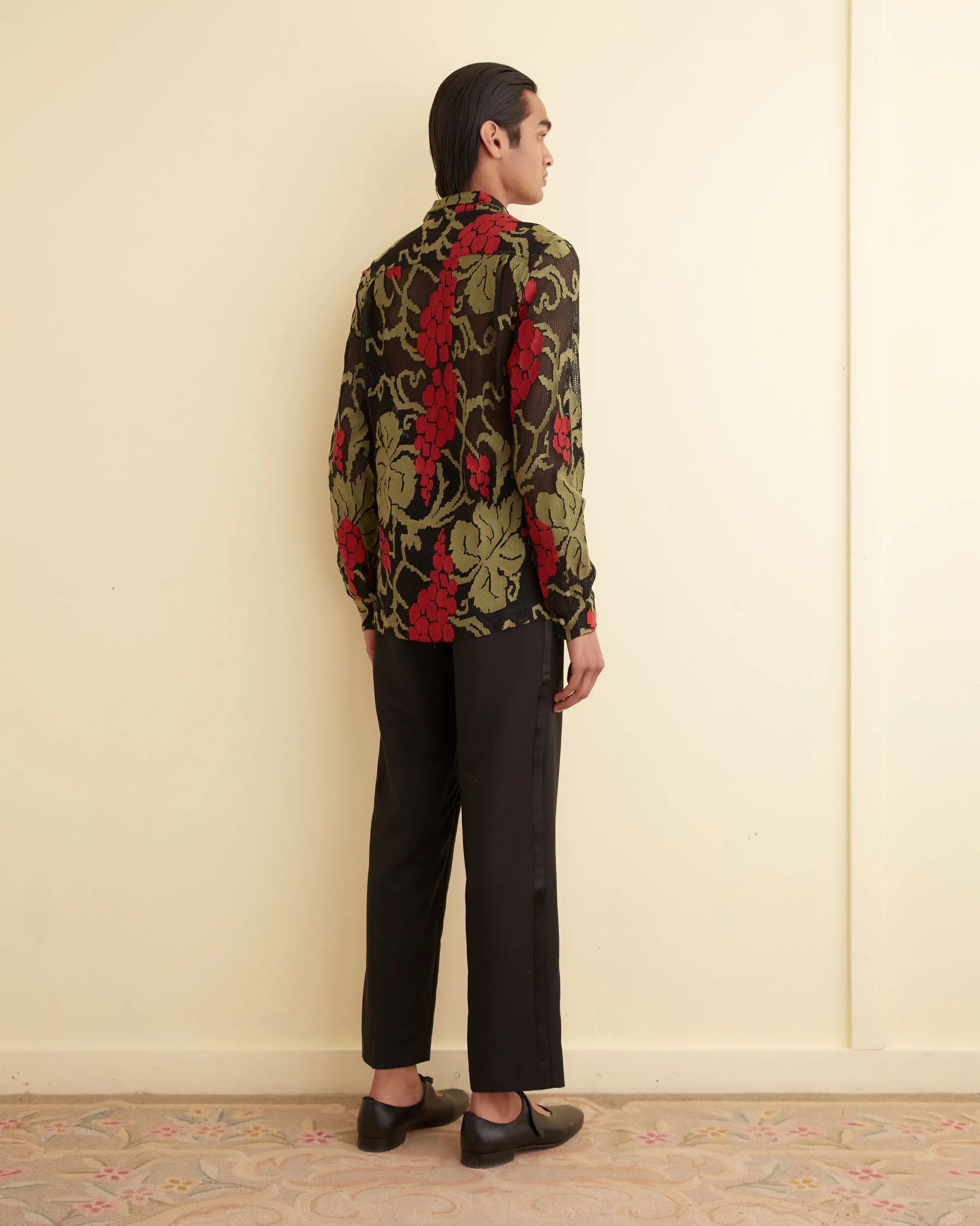 Vineyard Mesh Long Sleeve Shirt sold by BODE product image thumbnail 3