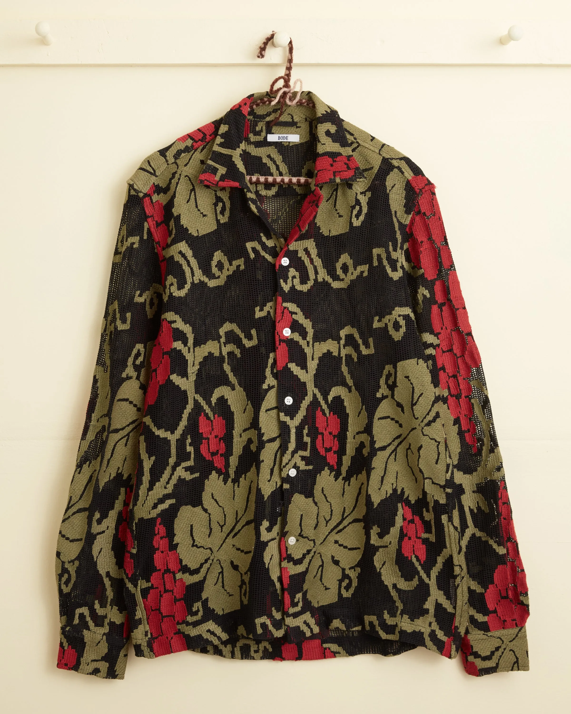 Vineyard Mesh Long Sleeve Shirt sold by BODE product image thumbnail 4