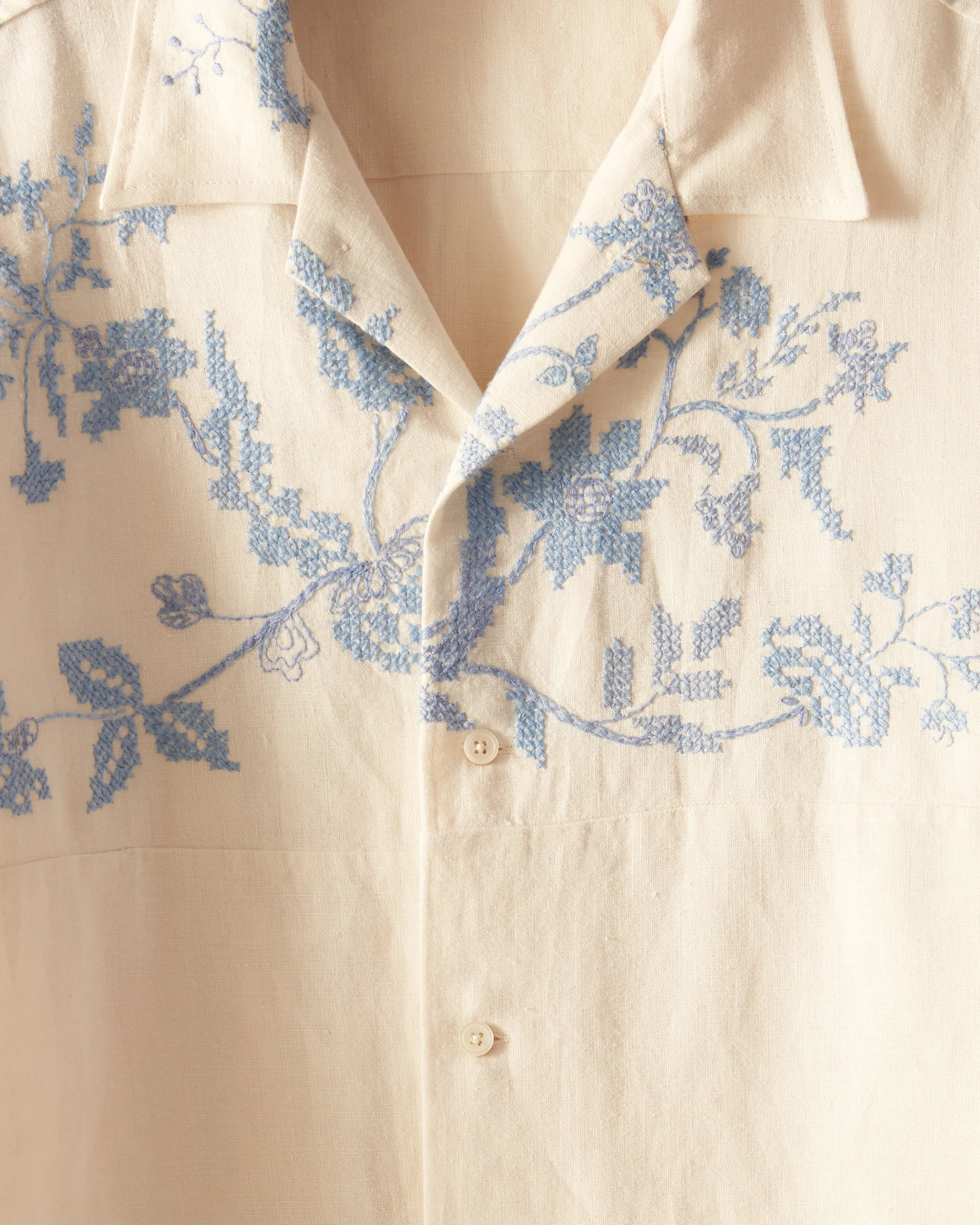 Pale Leaf Long Sleeve Shirt - L/XL sold by BODE product image thumbnail 2