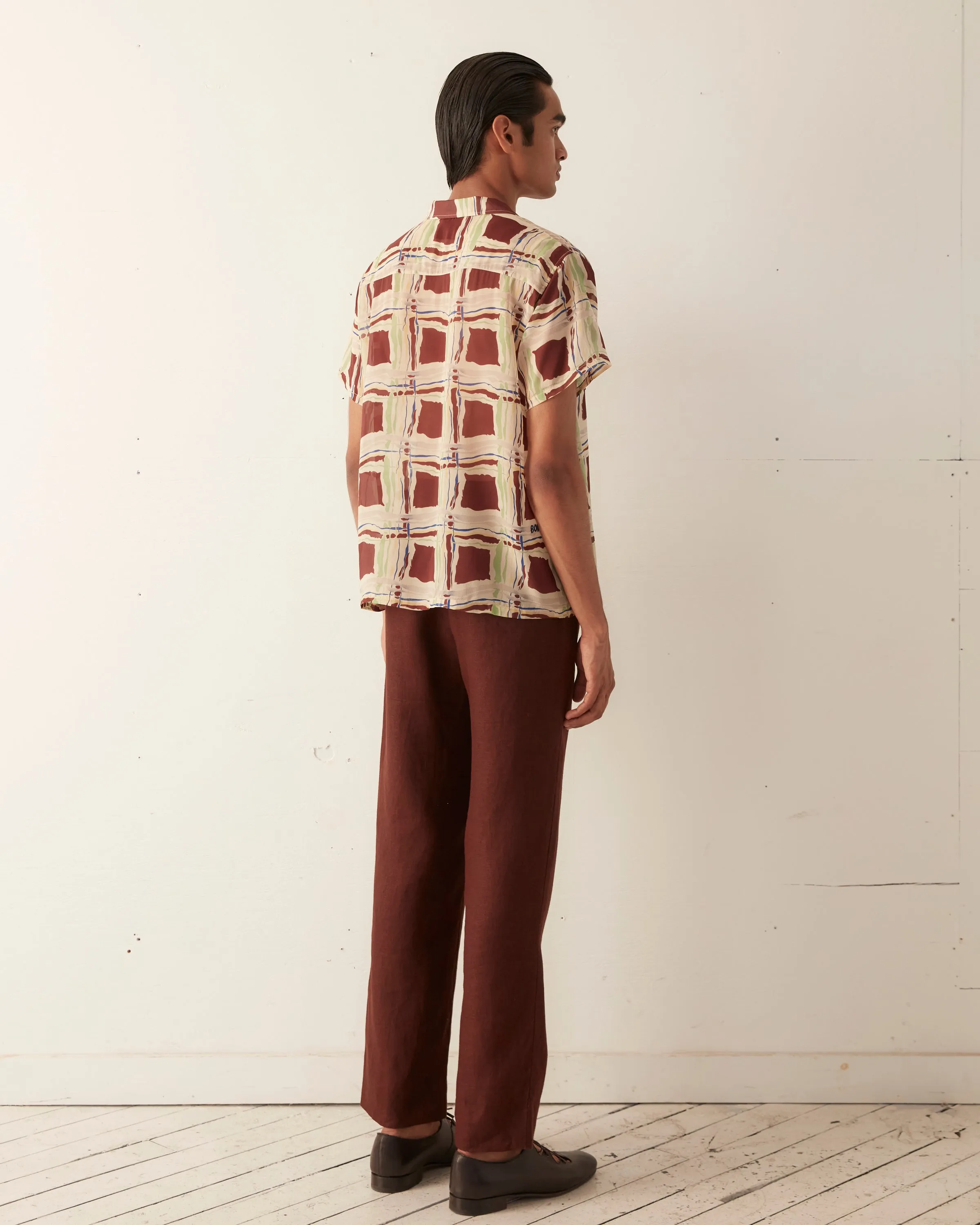 Ripple Plaid Short Sleeve Shirt sold by BODE product image thumbnail 4