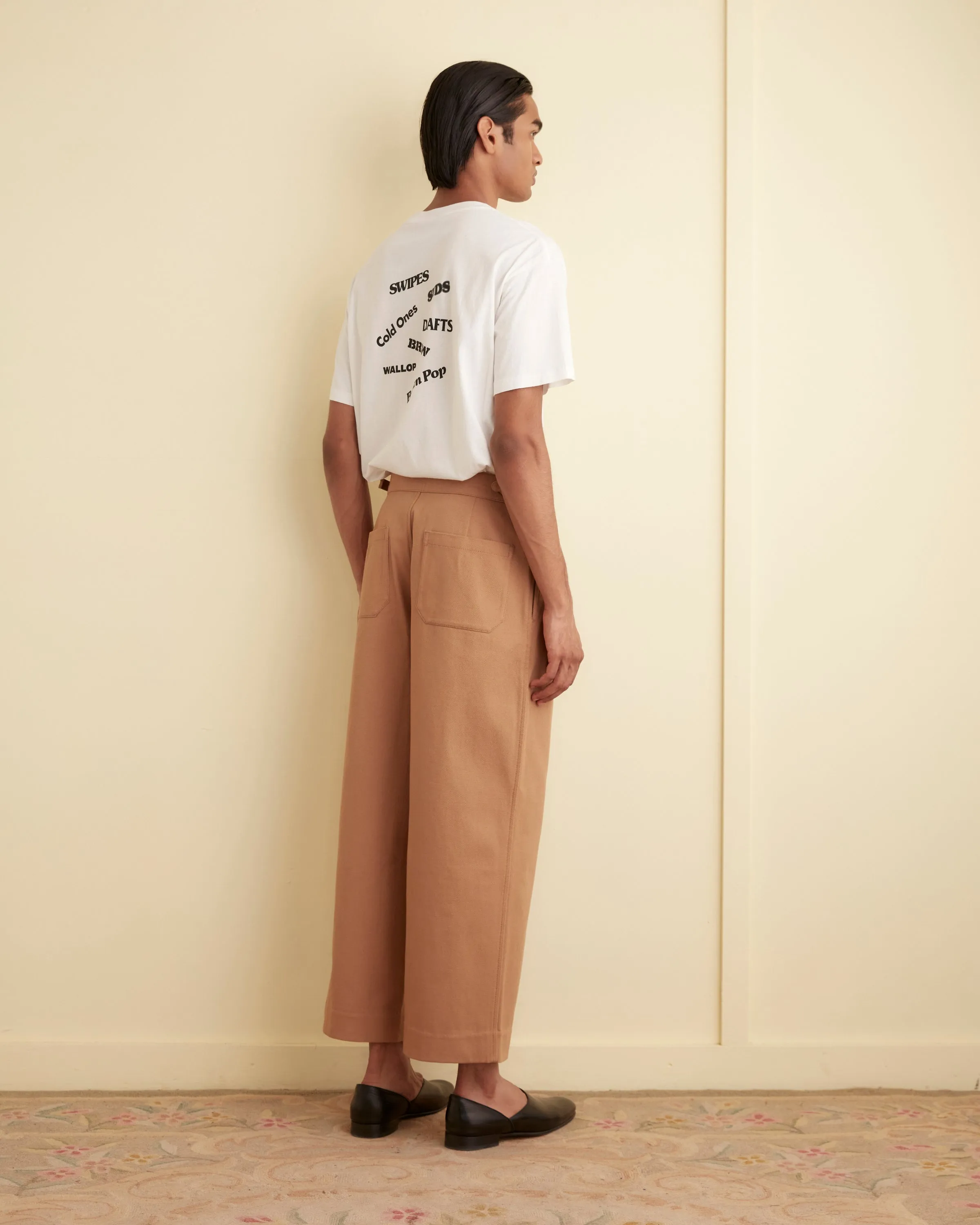 Wide Leg Snap Trousers - Taupe sold by BODE product image thumbnail 3
