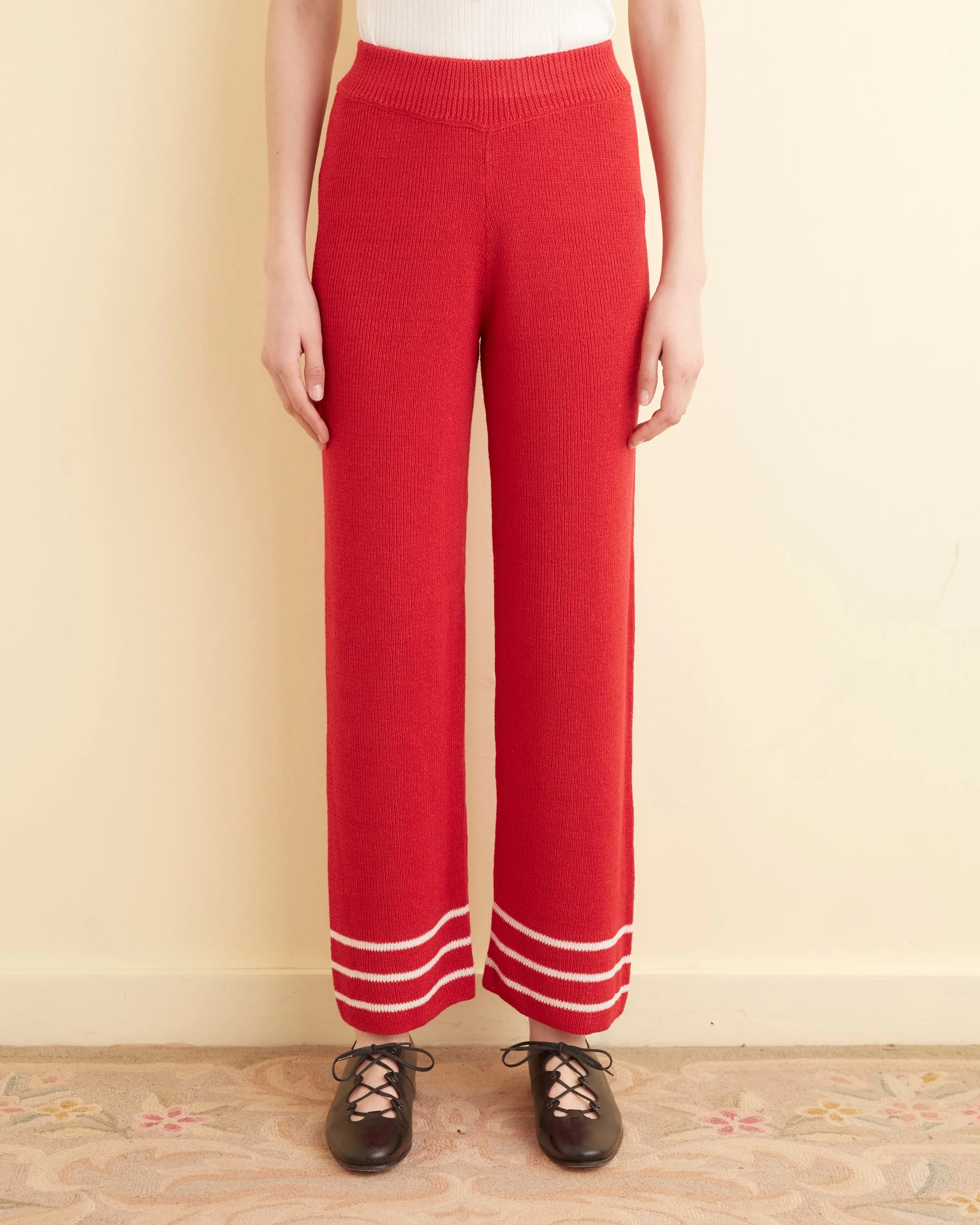 Quincy Stripe Joggers - Red sold by BODE product image thumbnail 2