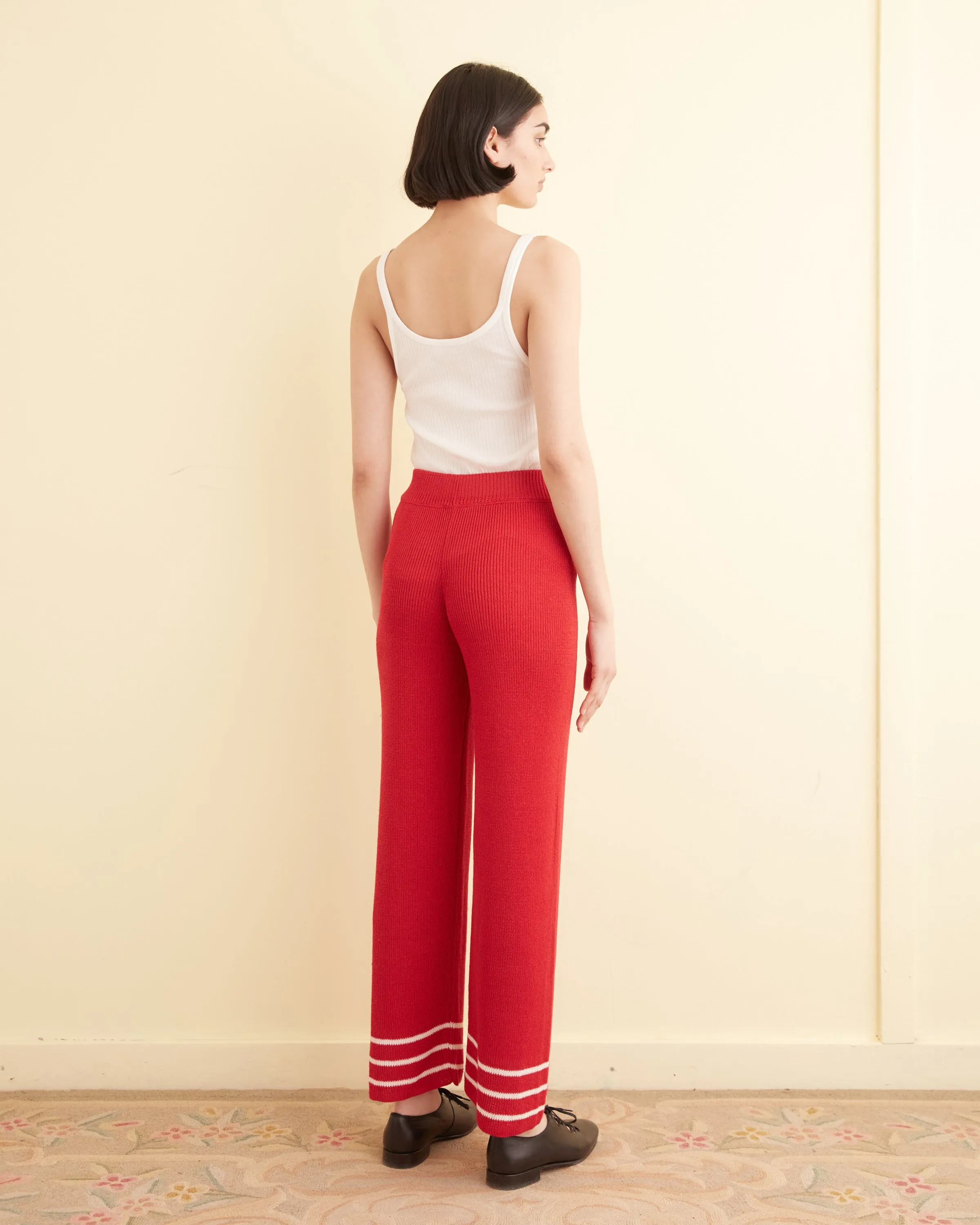 Quincy Stripe Joggers - Red sold by BODE product image thumbnail 3