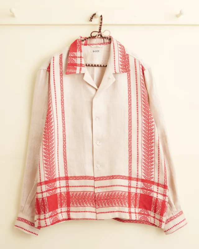 Fern Ivalace Long Sleeve Shirt - L made by BODE
