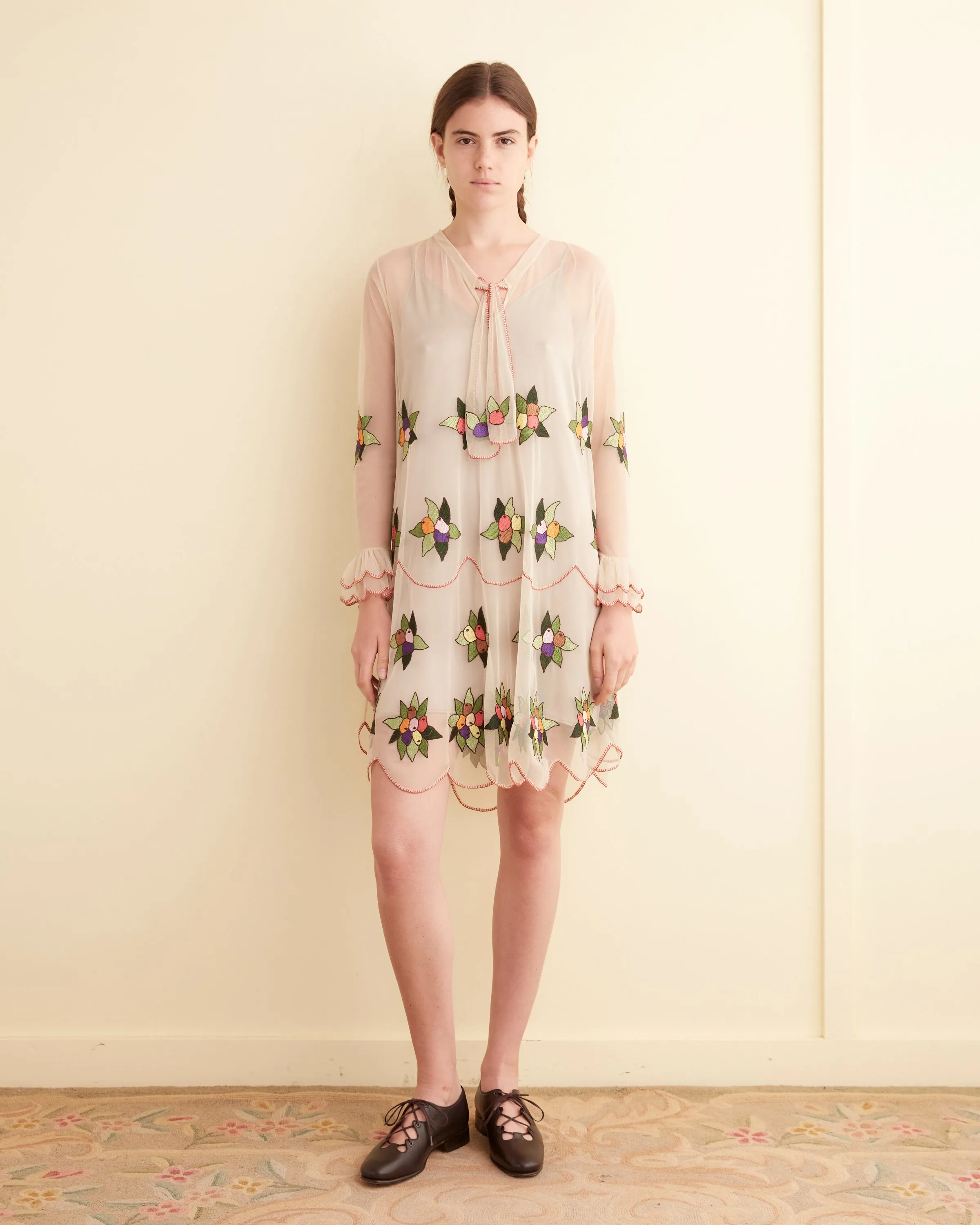Embroidered Suncherry Dress sold by BODE
