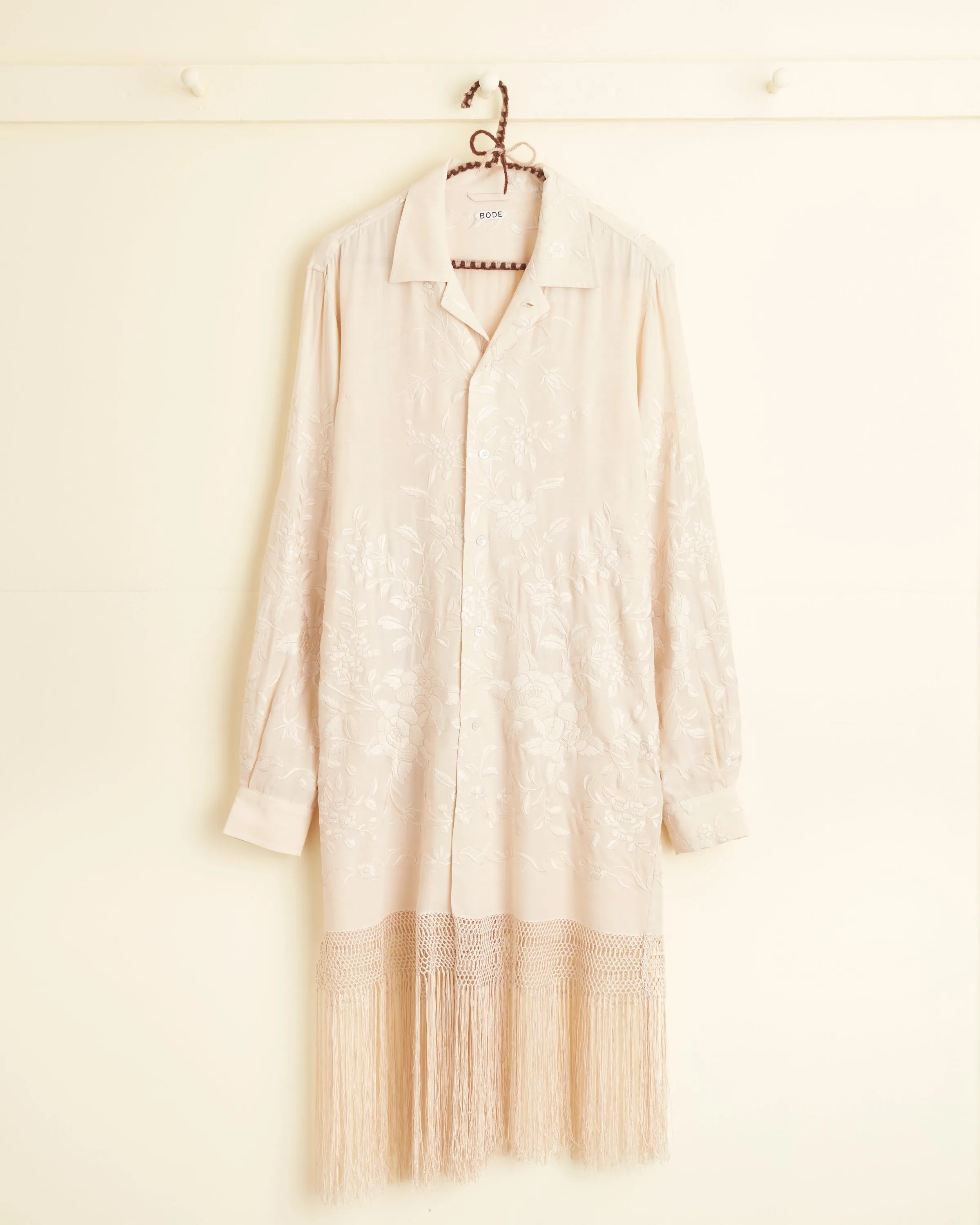 Frozen Gold Fringe Tunic - S sold by BODE