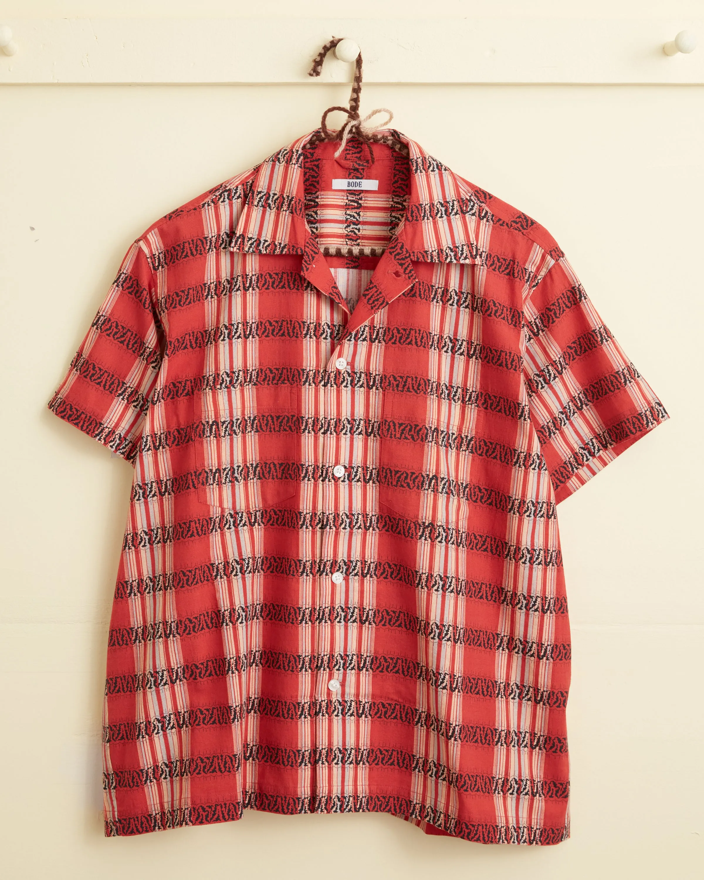 Curran Stripe Short Sleeve Shirt sold by BODE