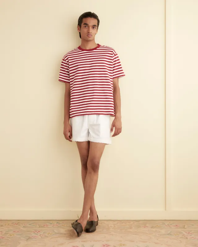 Sawyer Stripe Short Sleeve Shirt sold by BODE