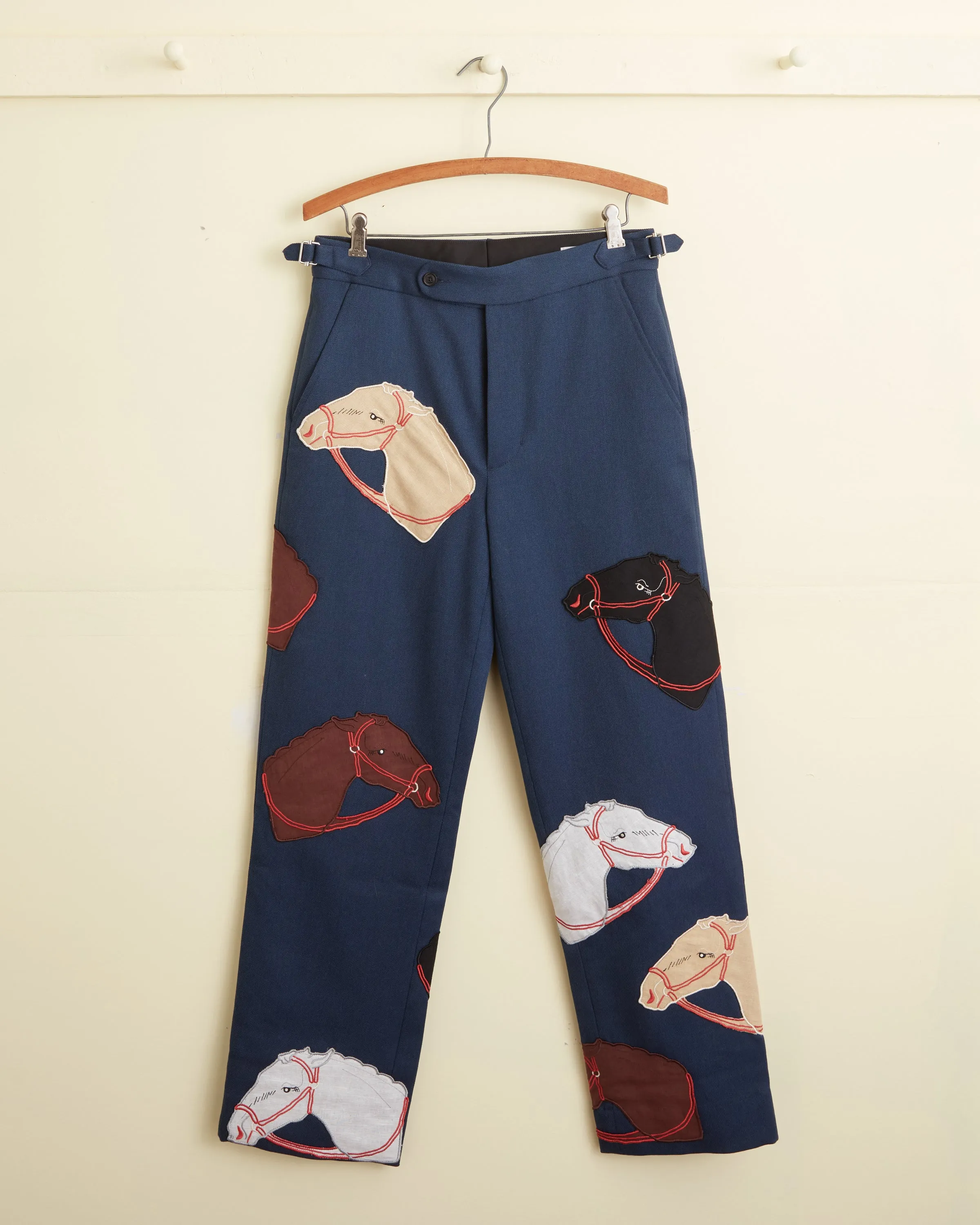 Pony Appliqué Trousers sold by BODE