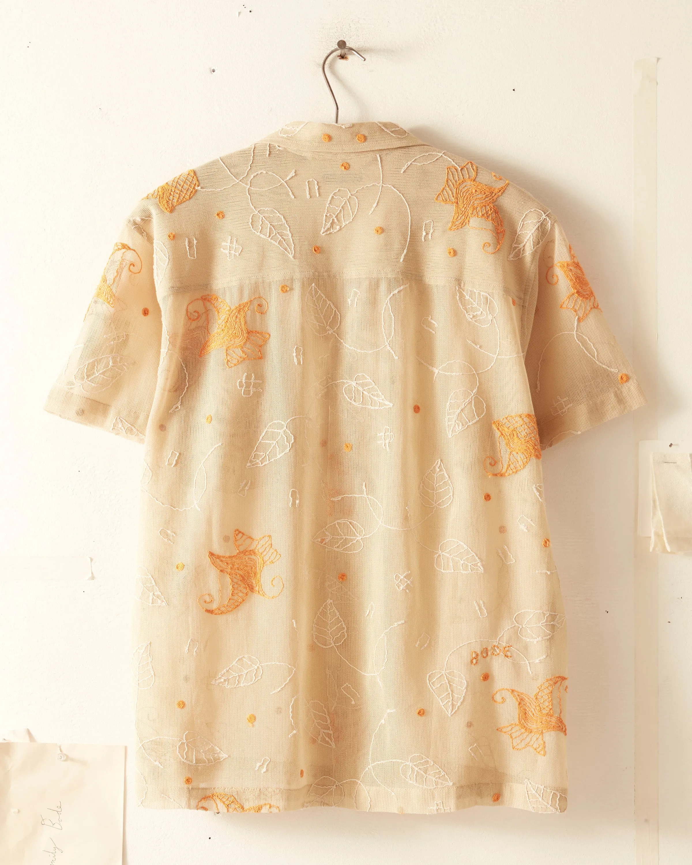 Mesh Lilium Short Sleeve Shirt sold by BODE product image thumbnail 5