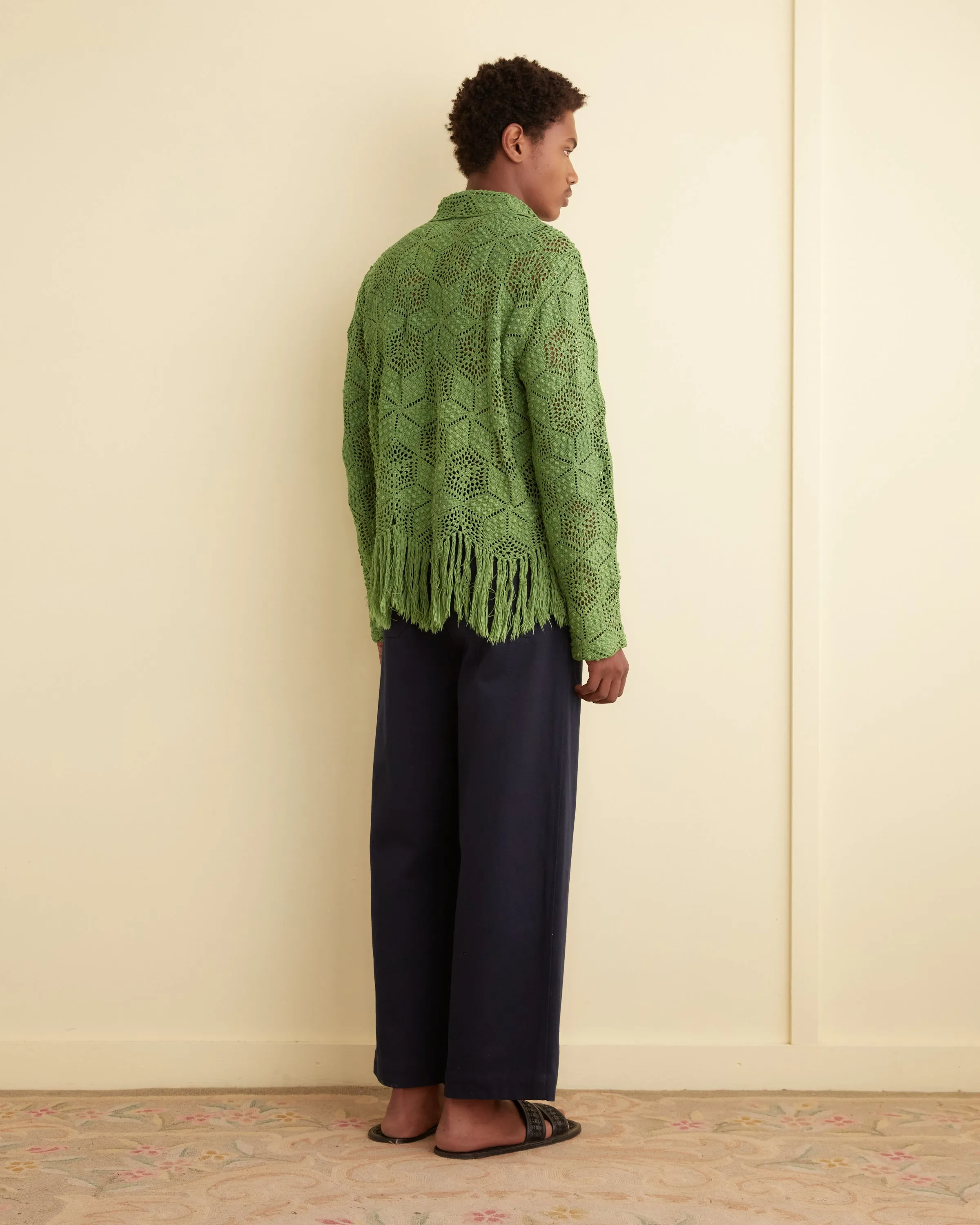 Spinner Fringe Long Sleeve Shirt - S/M sold by BODE product image thumbnail 3