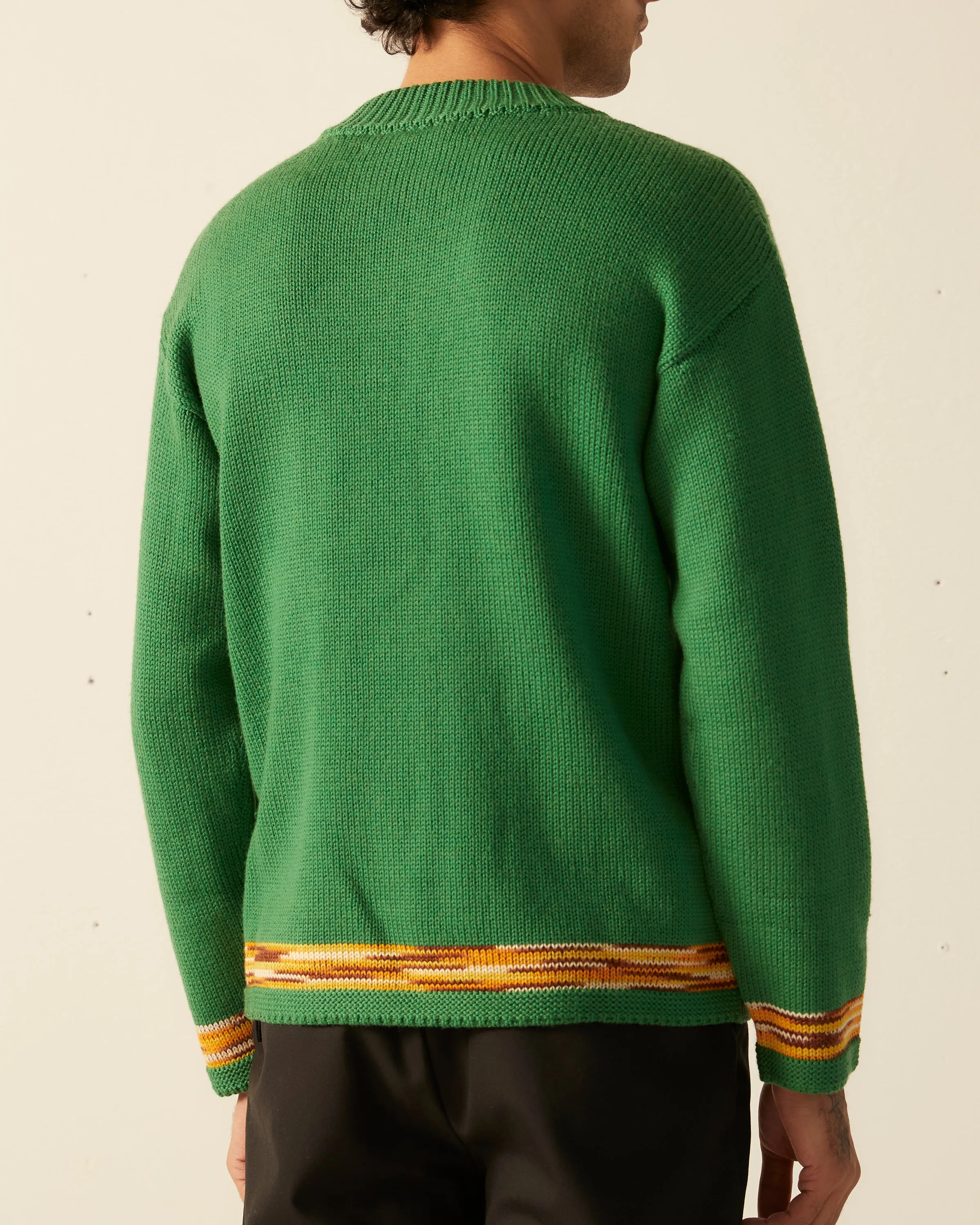 Edge Trim Pullover - Green sold by BODE product image thumbnail 4