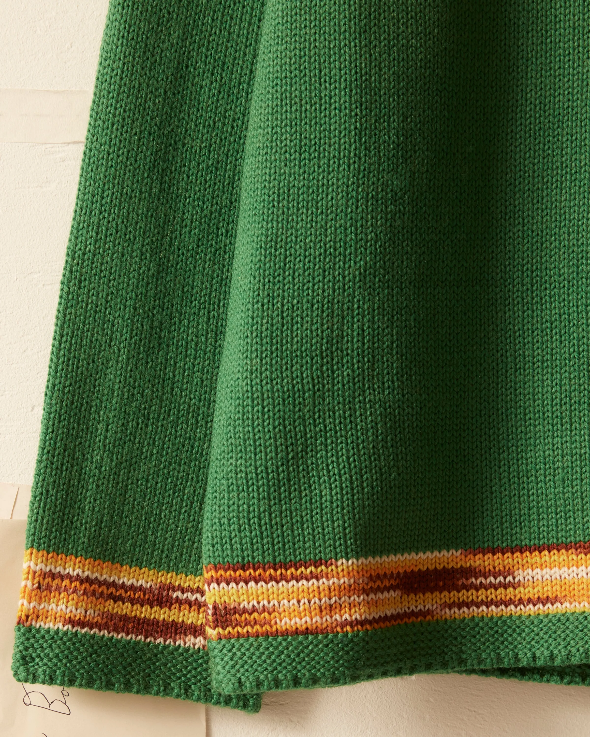 Edge Trim Pullover - Green sold by BODE product image thumbnail 3