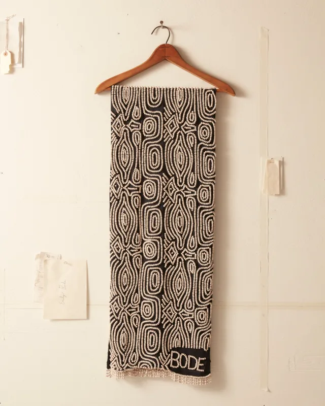 Beaded Ripple Scarf sold by BODE