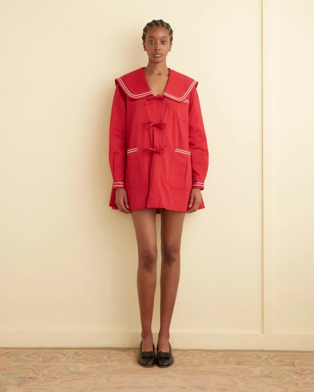 Sailor Coat - Red sold by BODE