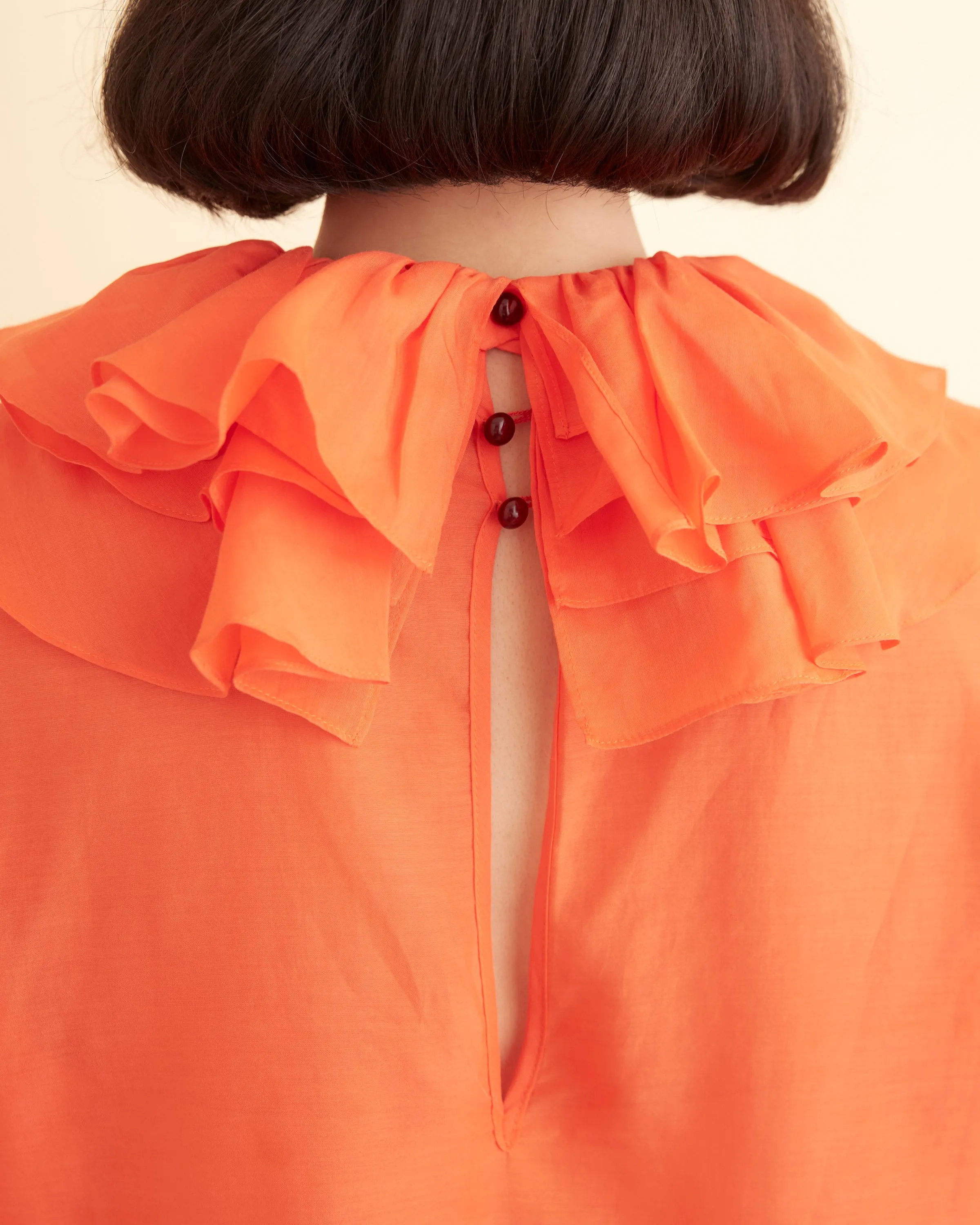 Boo Ruffle Blouse - Orange sold by BODE product image thumbnail 4