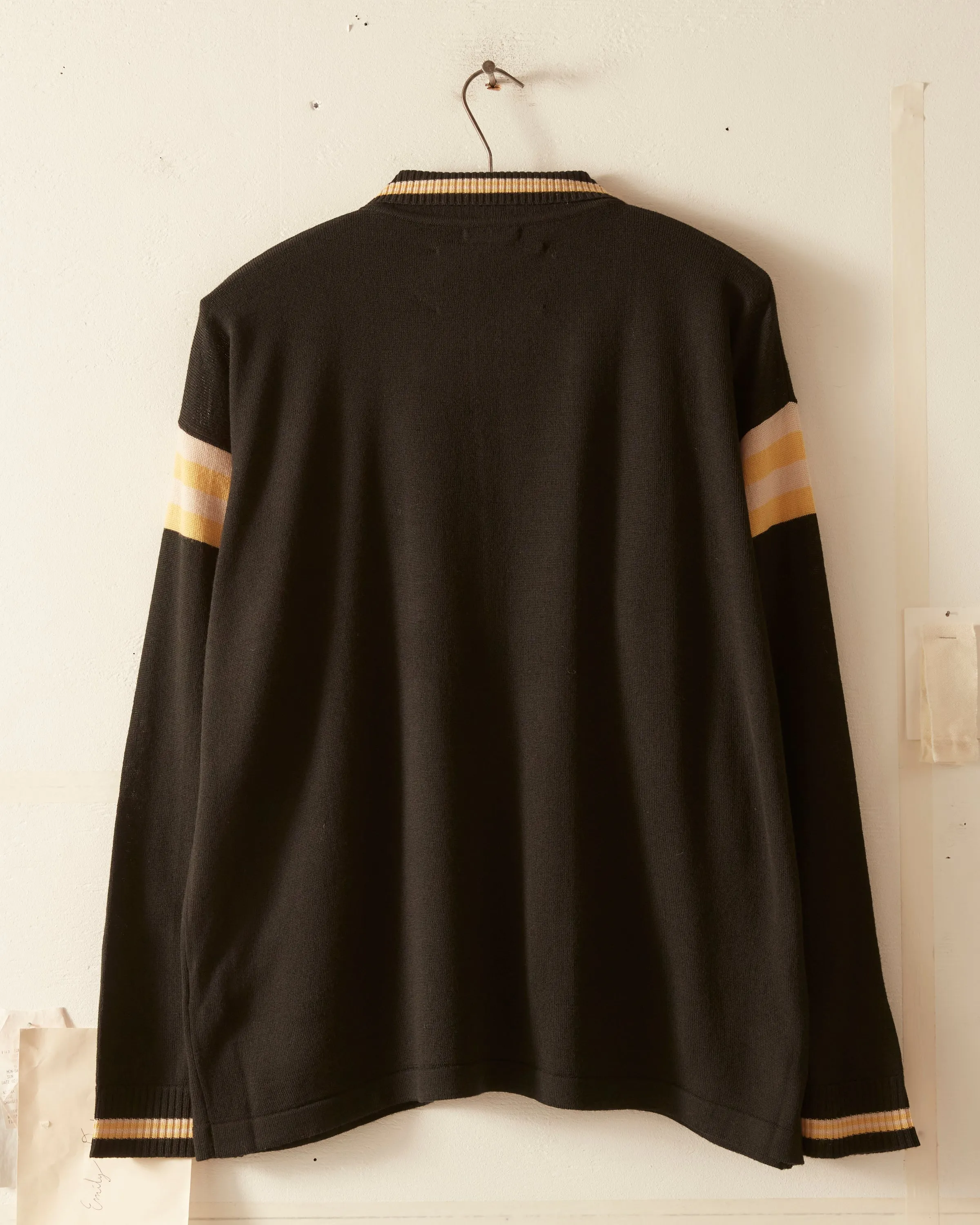 Four Stripe Cycling Polo - Black sold by BODE product image thumbnail 5