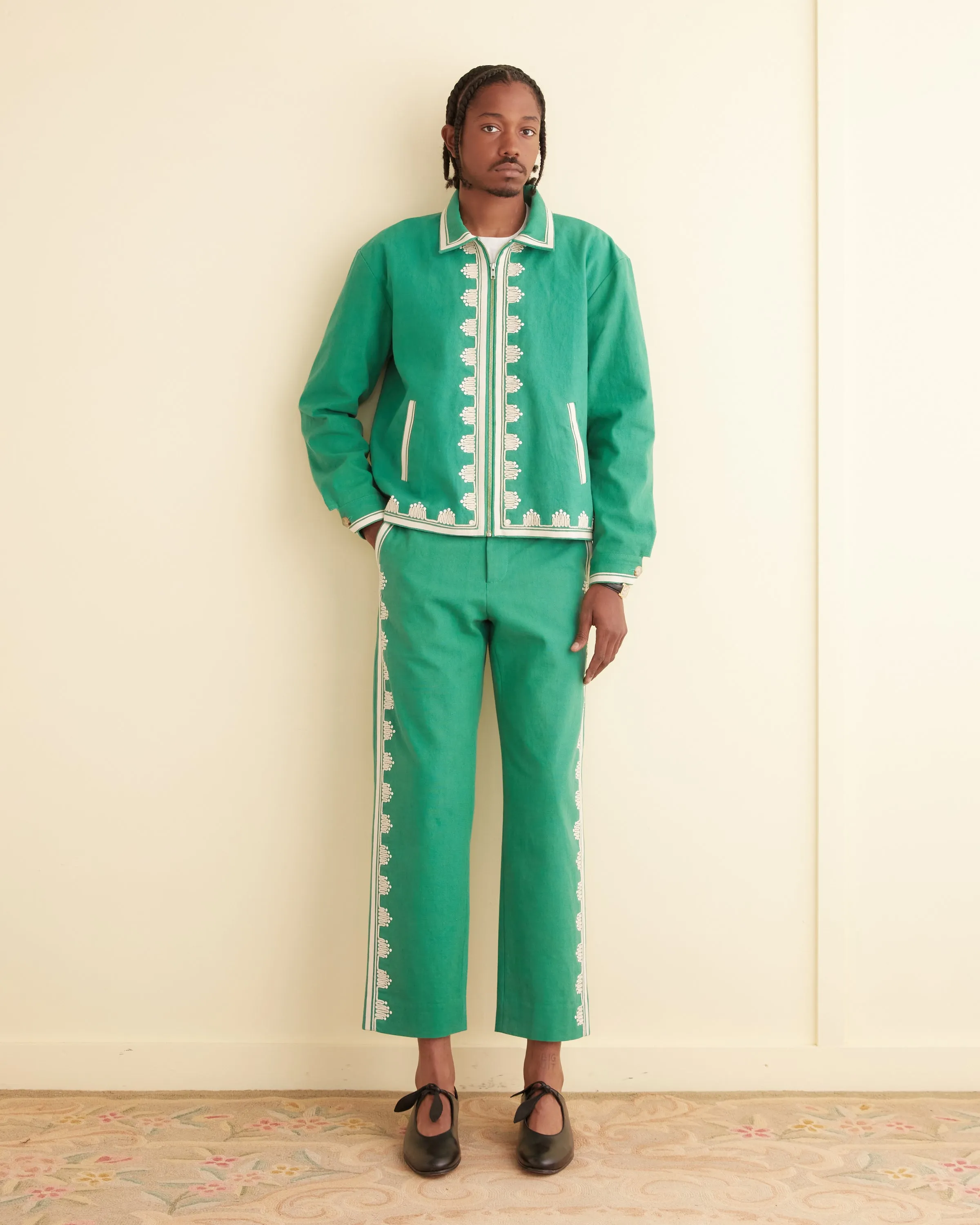 Ripple Appliqué Jacket sold by BODE