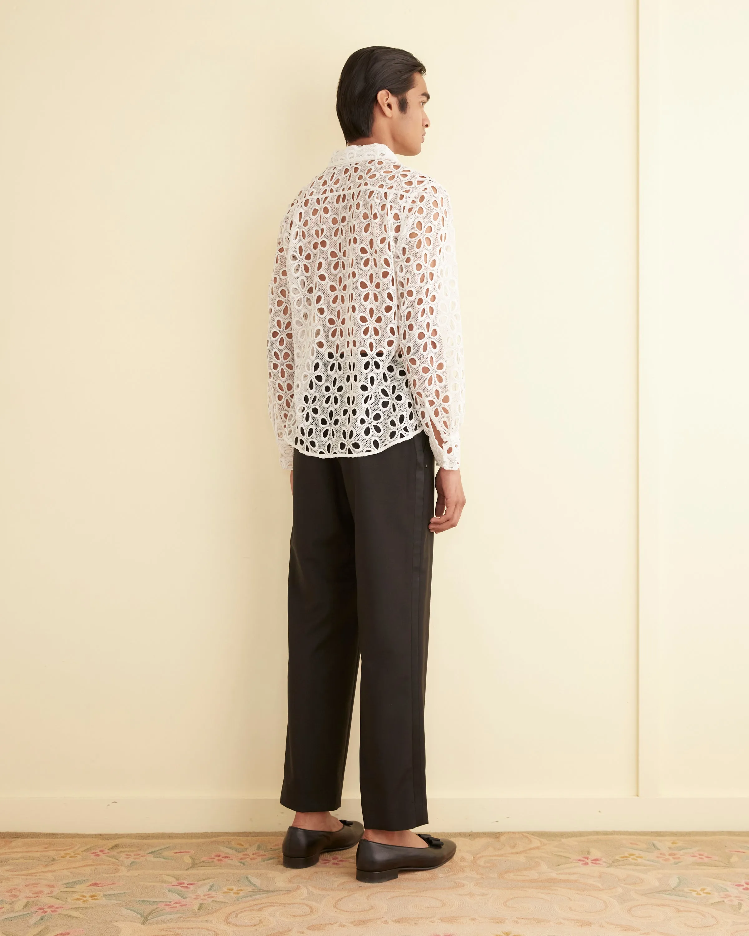 Primrose Lace Long Sleeve Shirt sold by BODE product image thumbnail 2