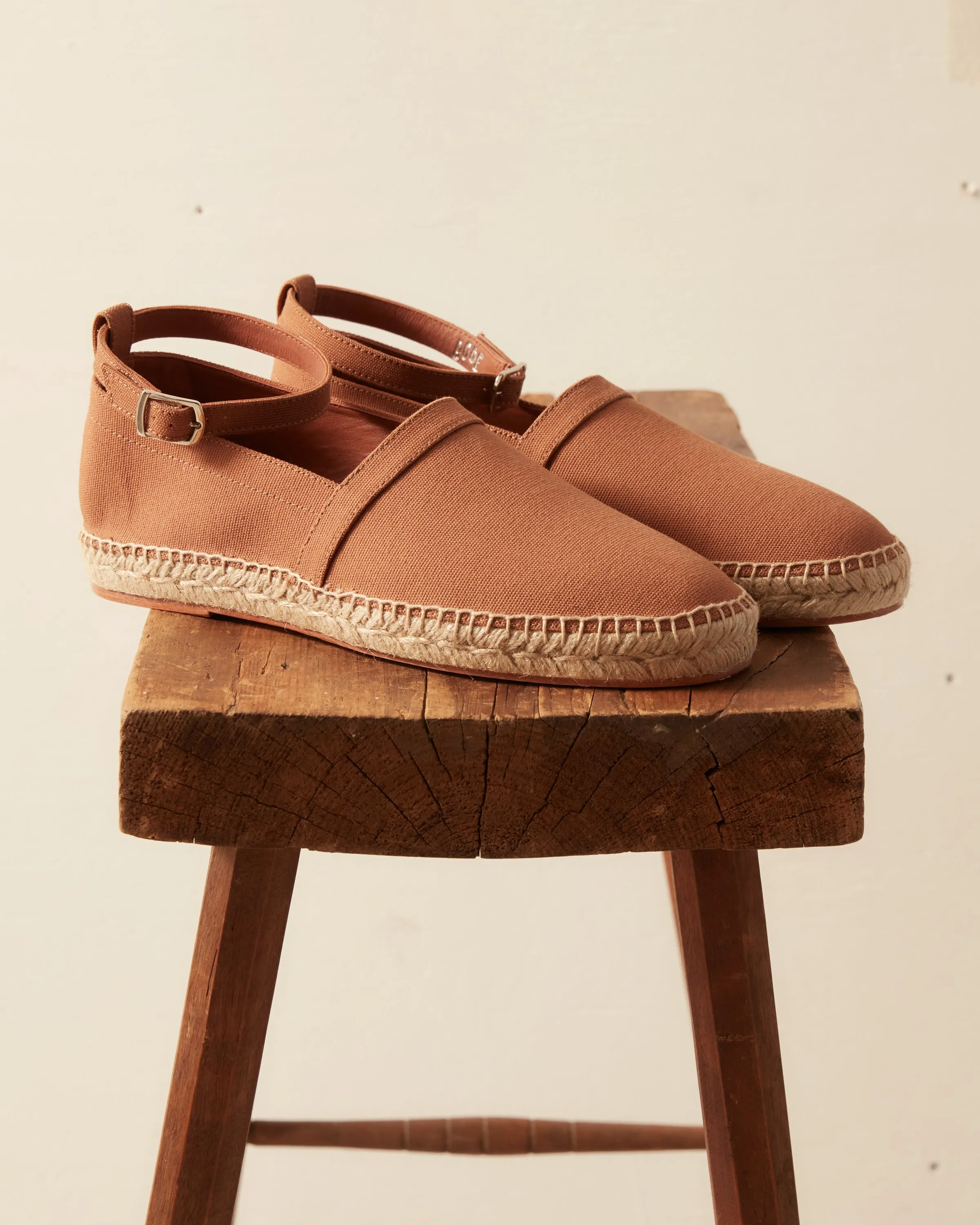 Canvas Slip-On Espadrilles - Brown sold by BODE