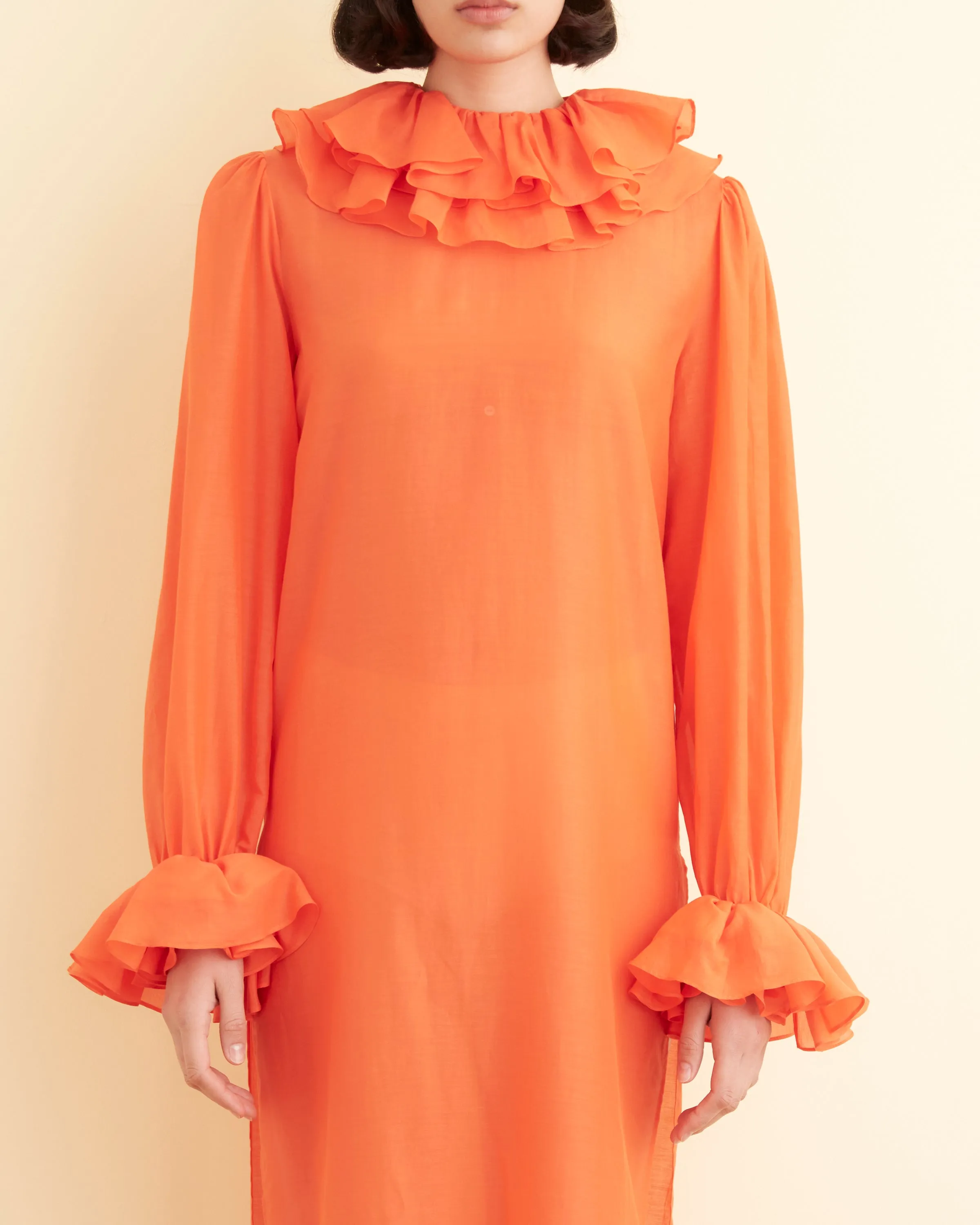 Boo Ruffle Gown - Orange sold by BODE product image thumbnail 2
