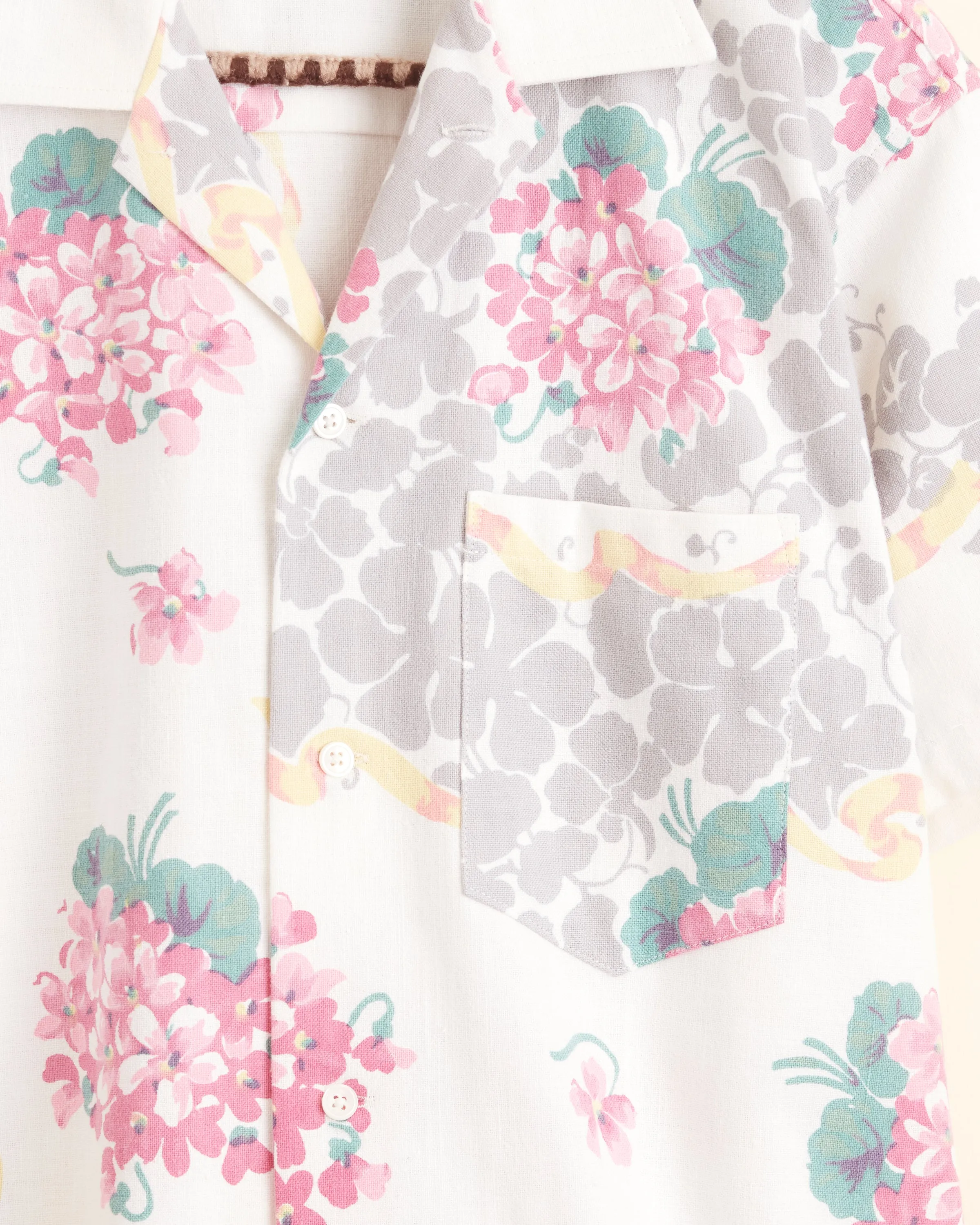 Cadet Grey Hibiscus Shirt - M/L sold by BODE product image thumbnail 2