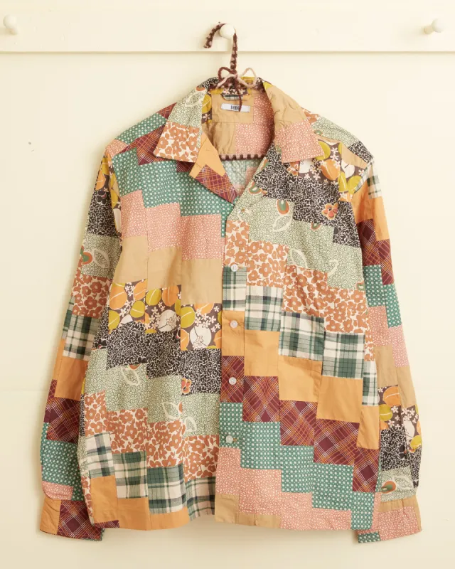 Diagonal Square Patchwork Shirt sold by BODE