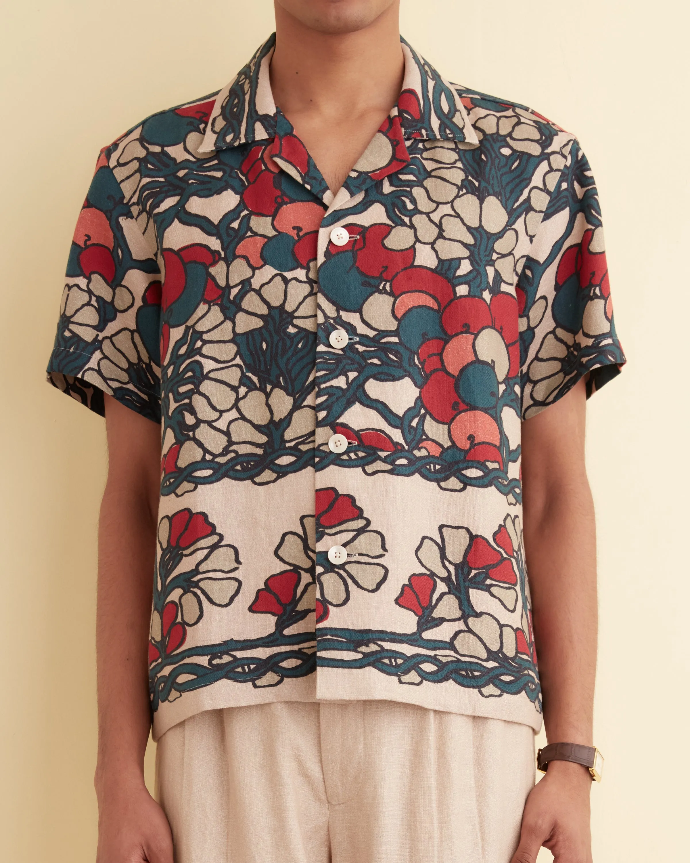 Garden Lattice Short Sleeve Shirt sold by BODE product image thumbnail 2