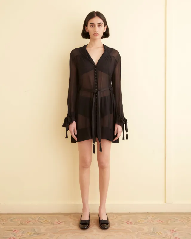 Finch Dress - Black sold by BODE