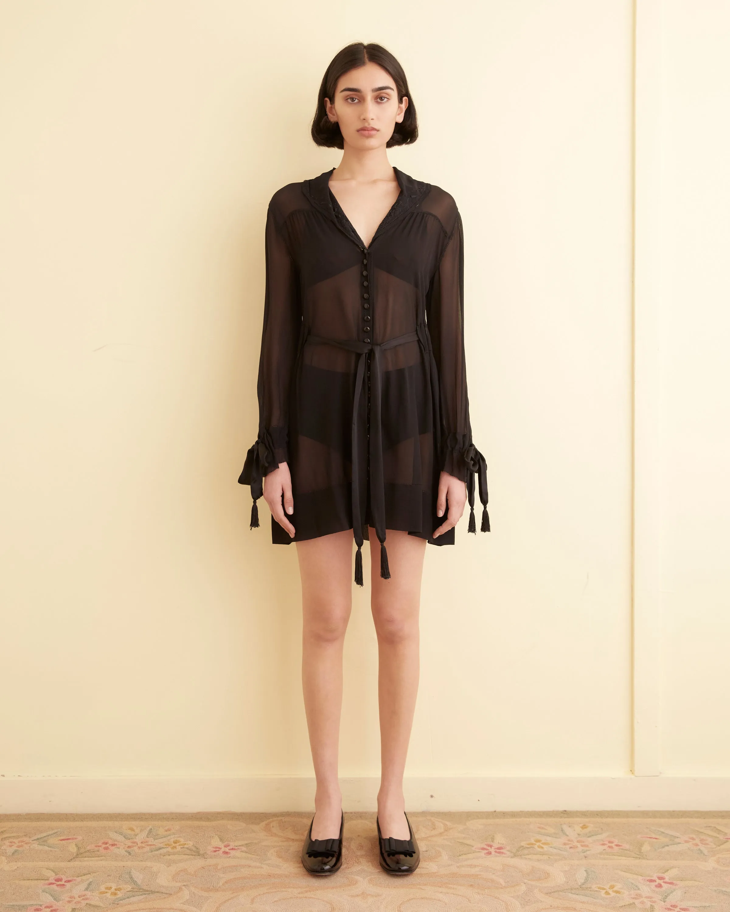 Finch Dress - Black sold by BODE