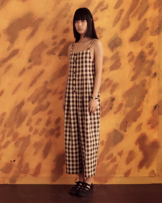 Gilbert Check Jumpsuit - S sold by BODE
