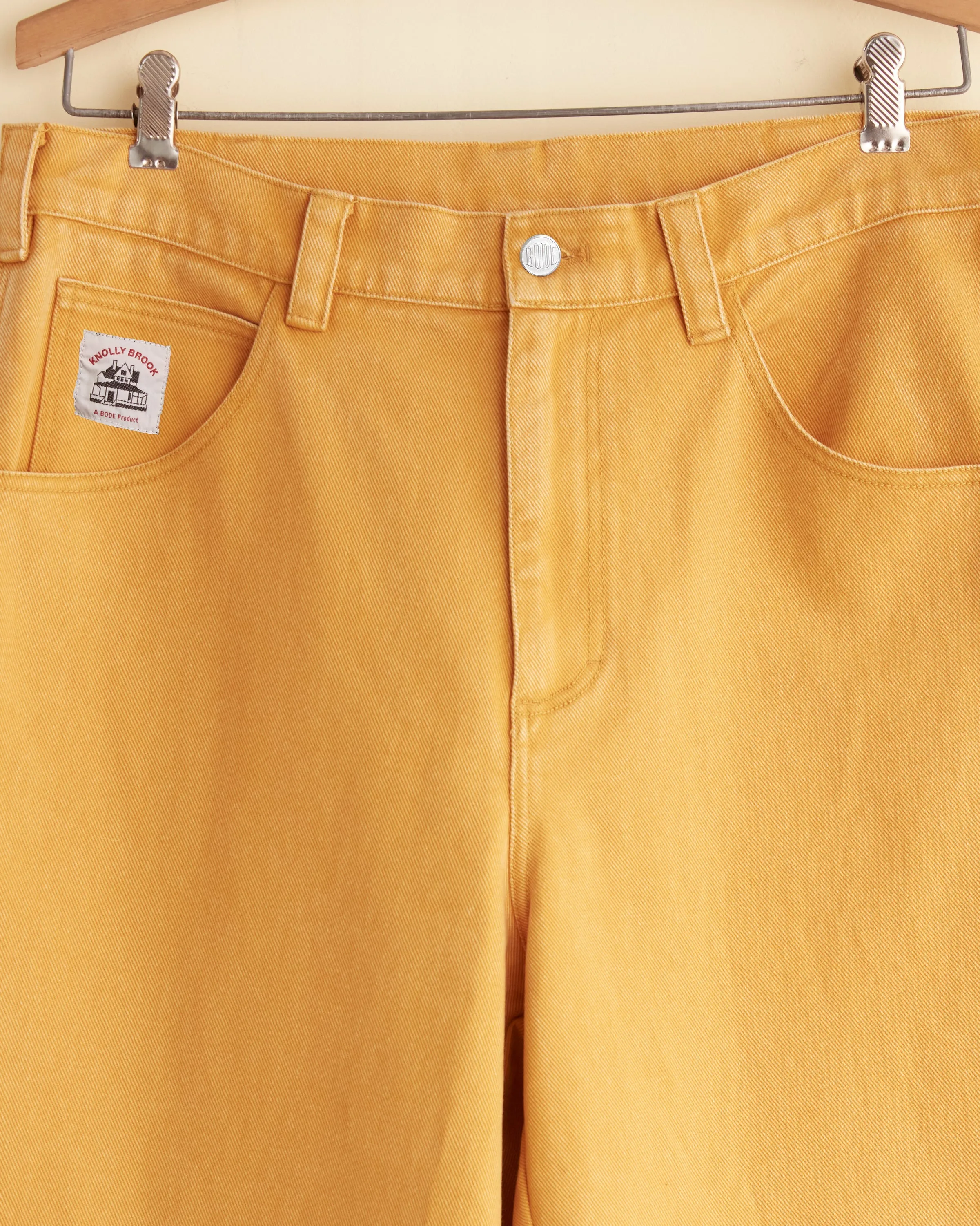Twill Knolly Brook Trousers - Yellow sold by BODE product image thumbnail 2