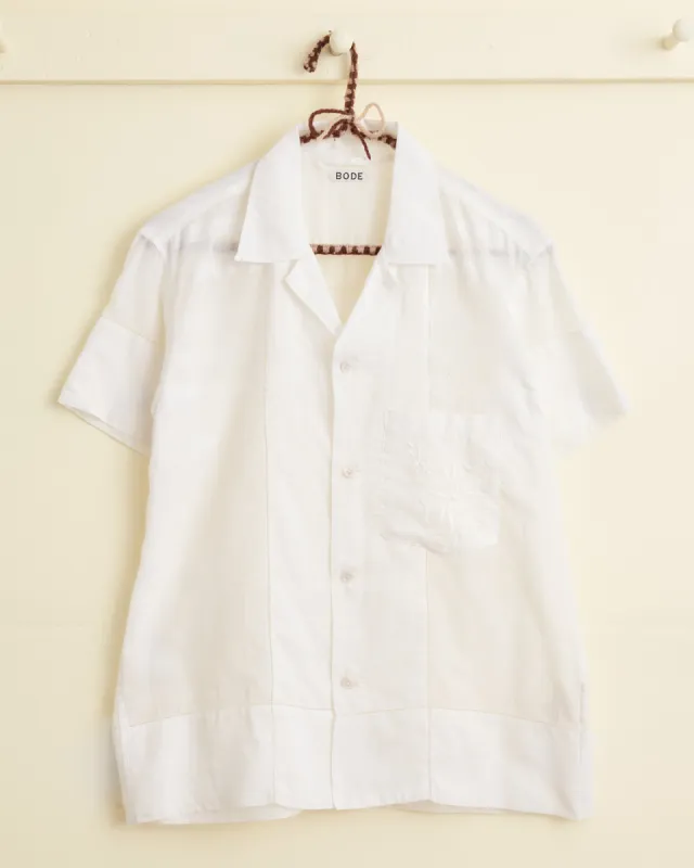 Zephyr Cotton Short Sleeve Shirt - XS sold by BODE