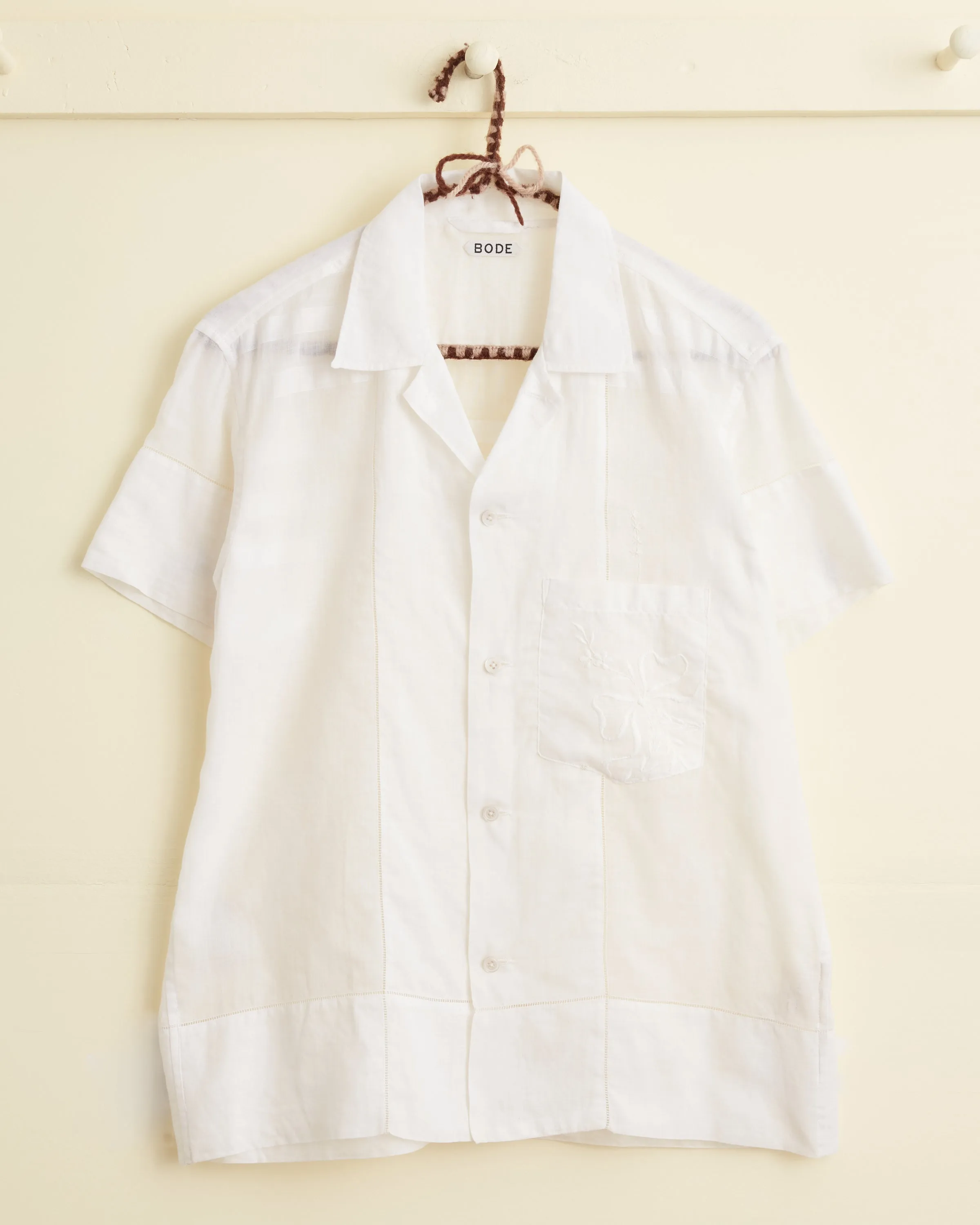 Zephyr Cotton Short Sleeve Shirt - XS sold by BODE