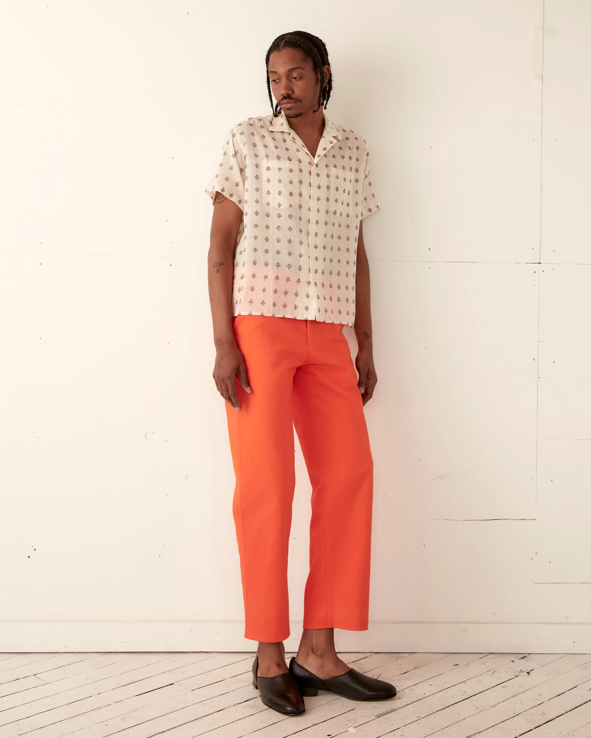 Chrystie Weave Short Sleeve Shirt sold by BODE