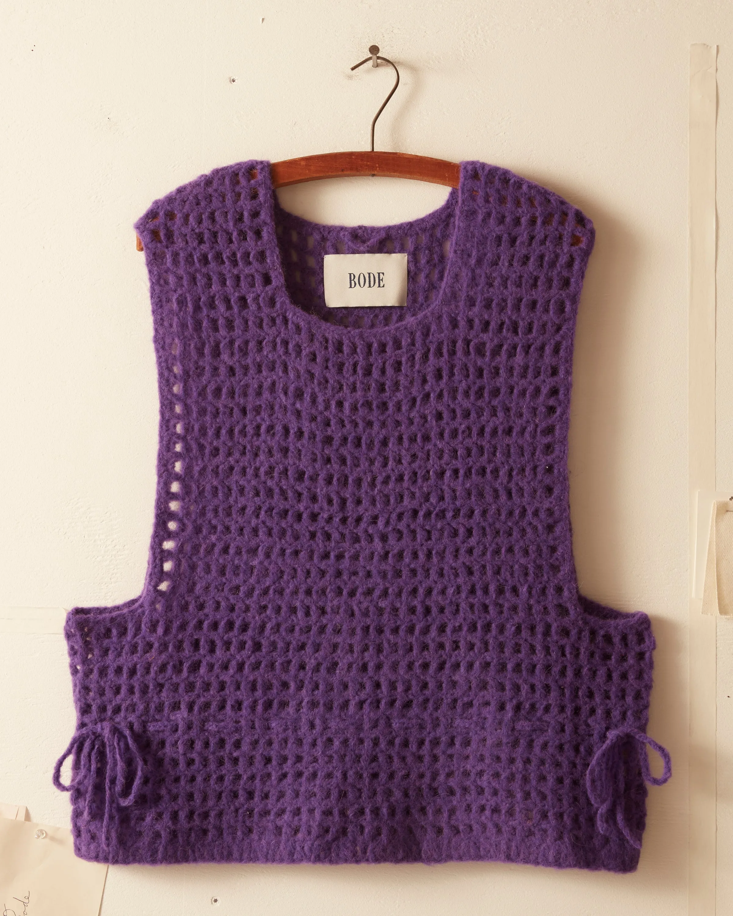 Crochet Vest - Purple sold by BODE