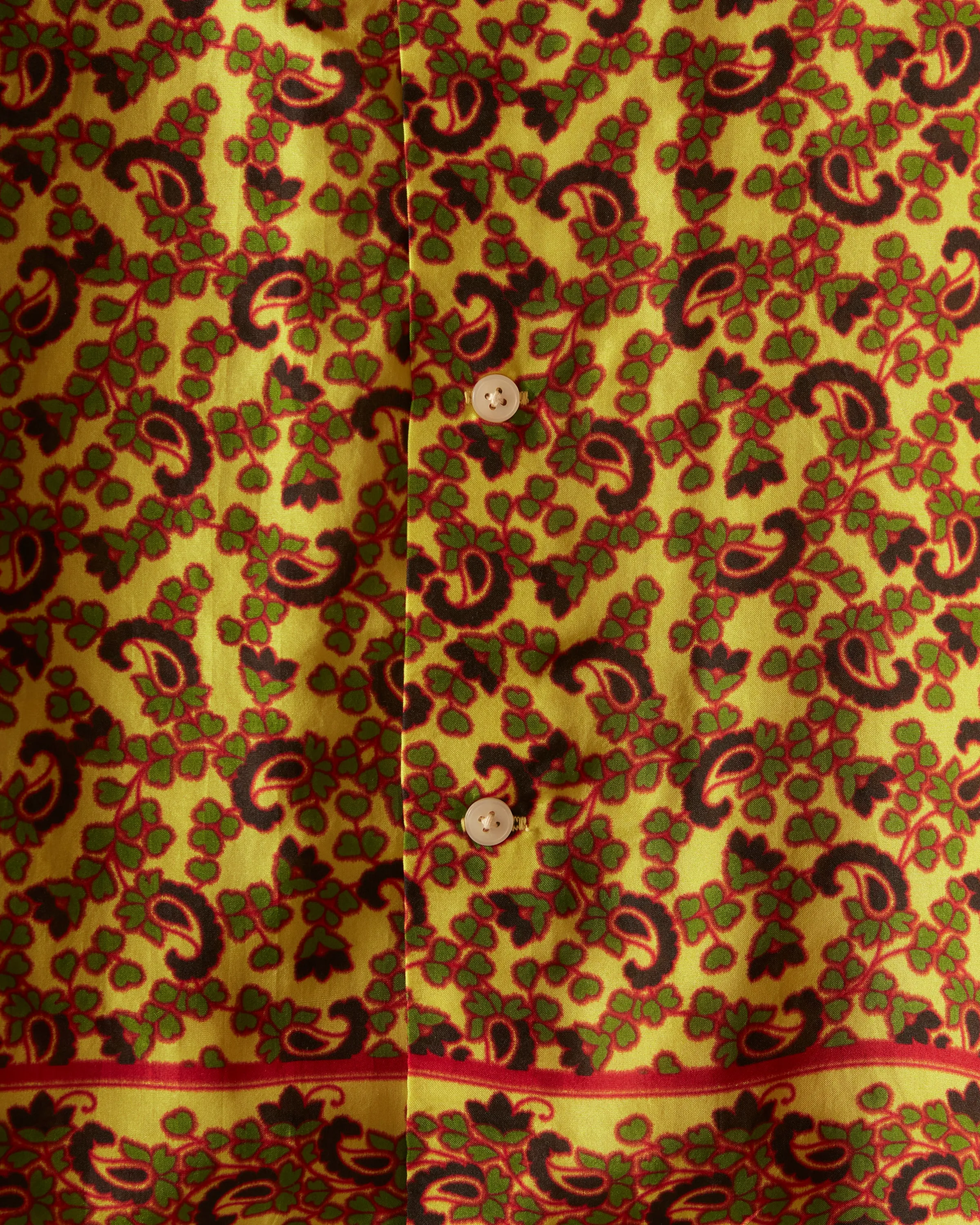 Lemon Paisley Short Sleeve Shirt sold by BODE product image thumbnail 3