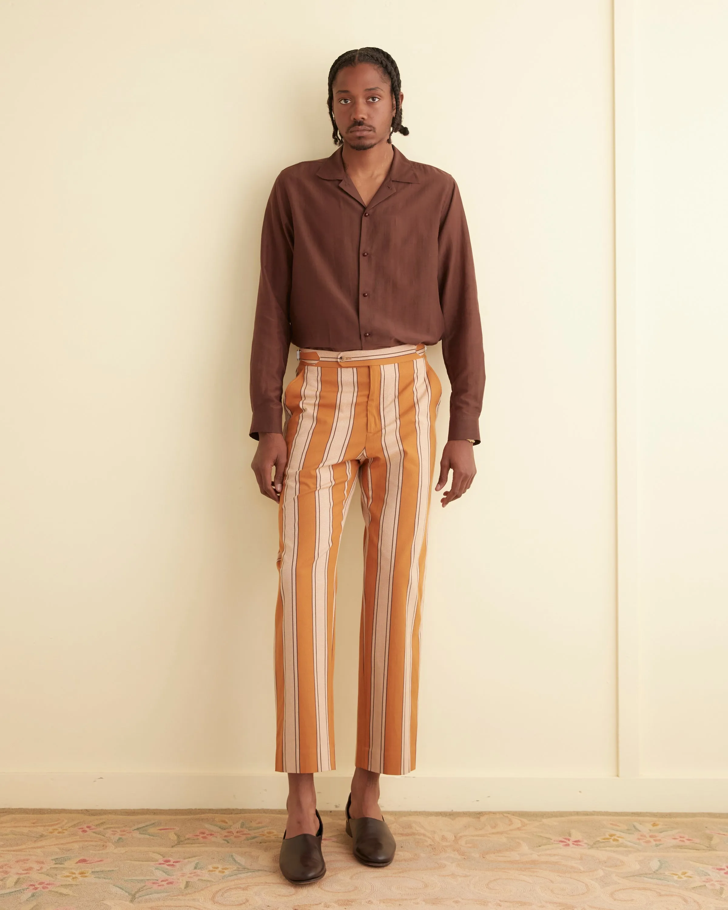 Awning Stripe Trousers sold by BODE