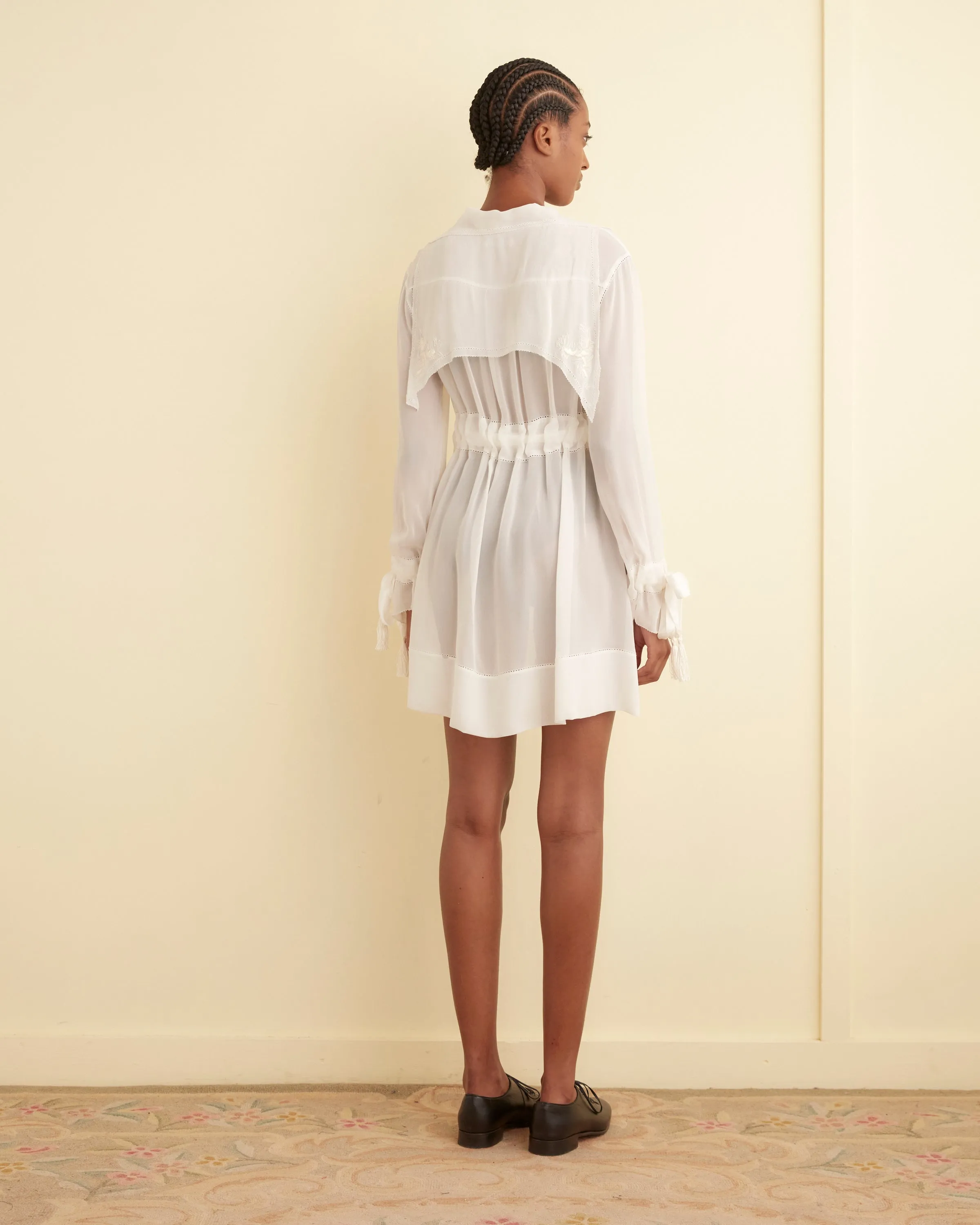 Finch Dress - Ivory sold by BODE product image thumbnail 3