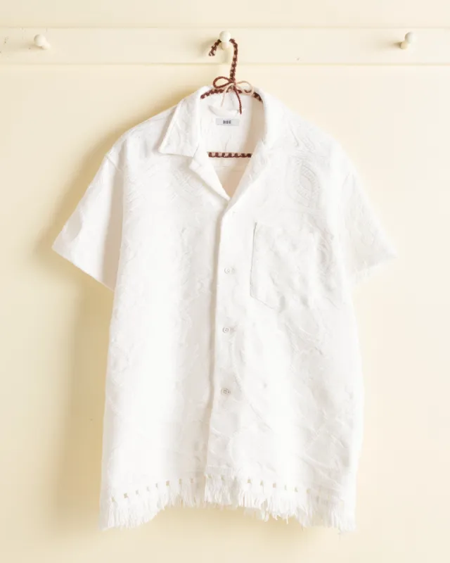 Camellia Vine Short Sleeve Shirt - S/M sold by BODE