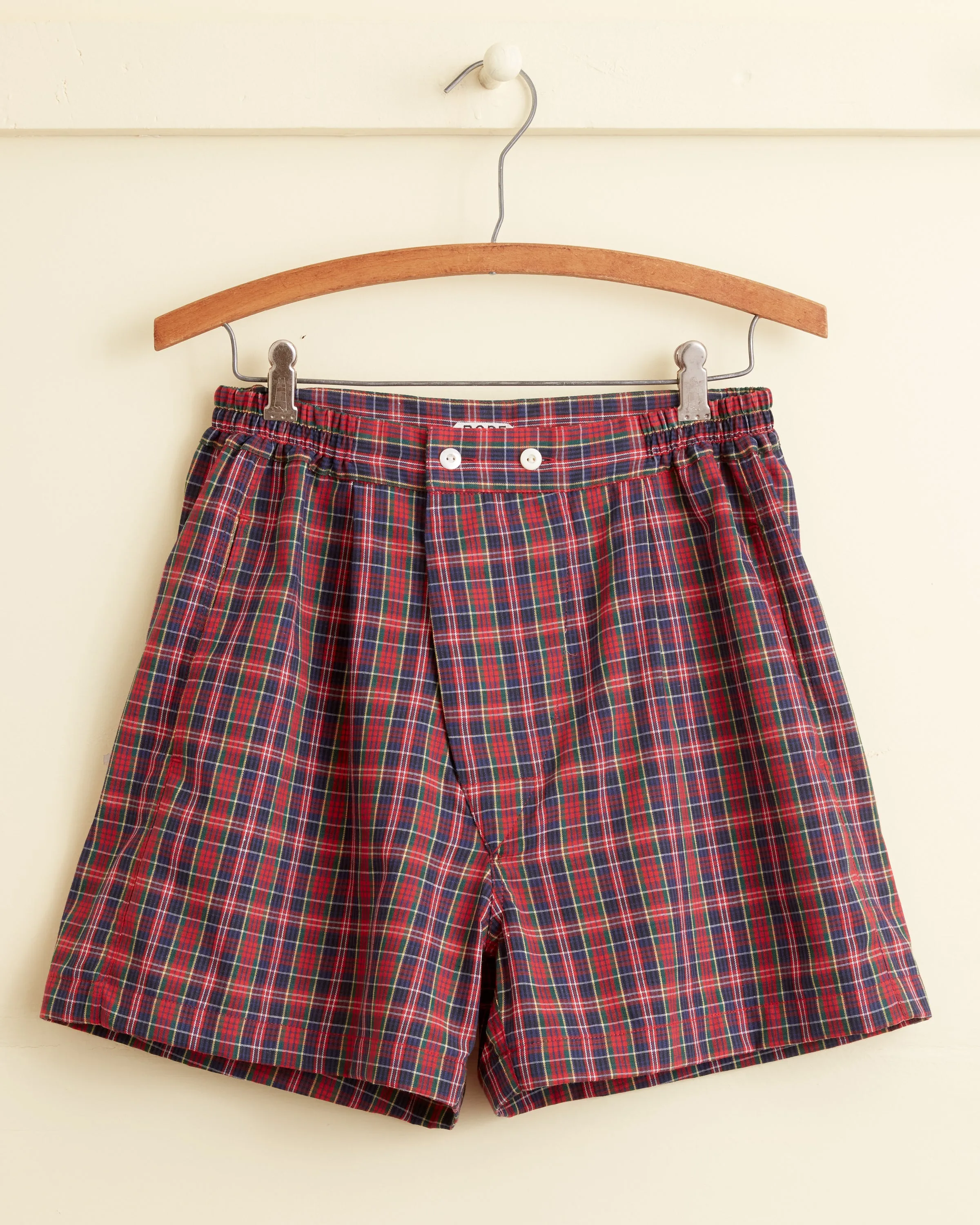 Andrews Plaid Boxer Shorts - S sold by BODE