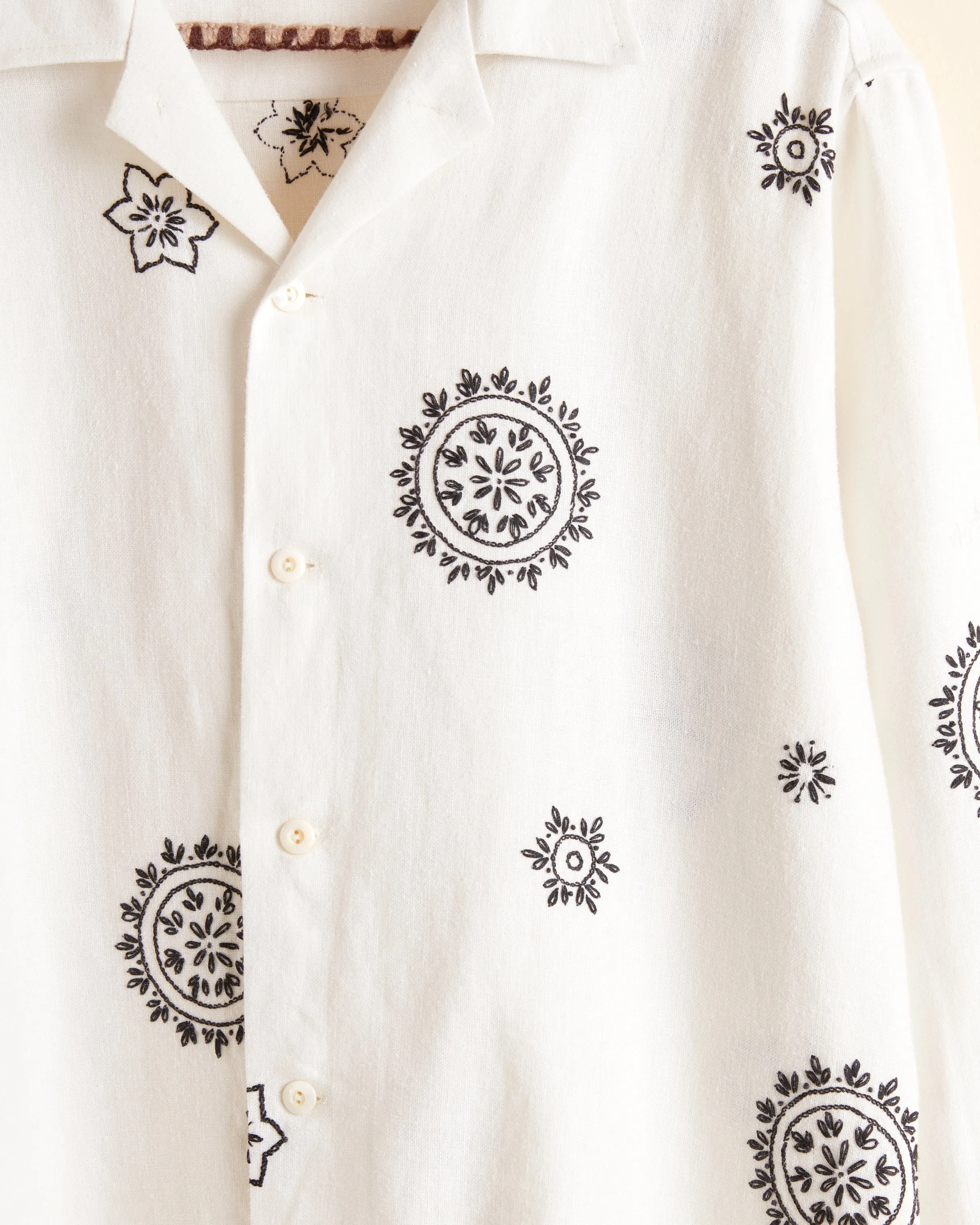 Inked Sun Long Sleeve Shirt - S/M sold by BODE product image thumbnail 2