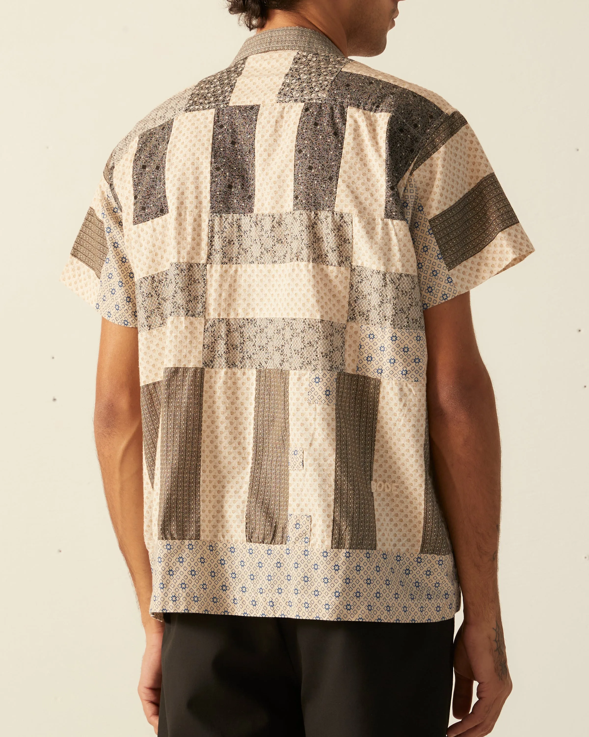 Bar Quilt Short Sleeve Shirt sold by BODE product image thumbnail 4
