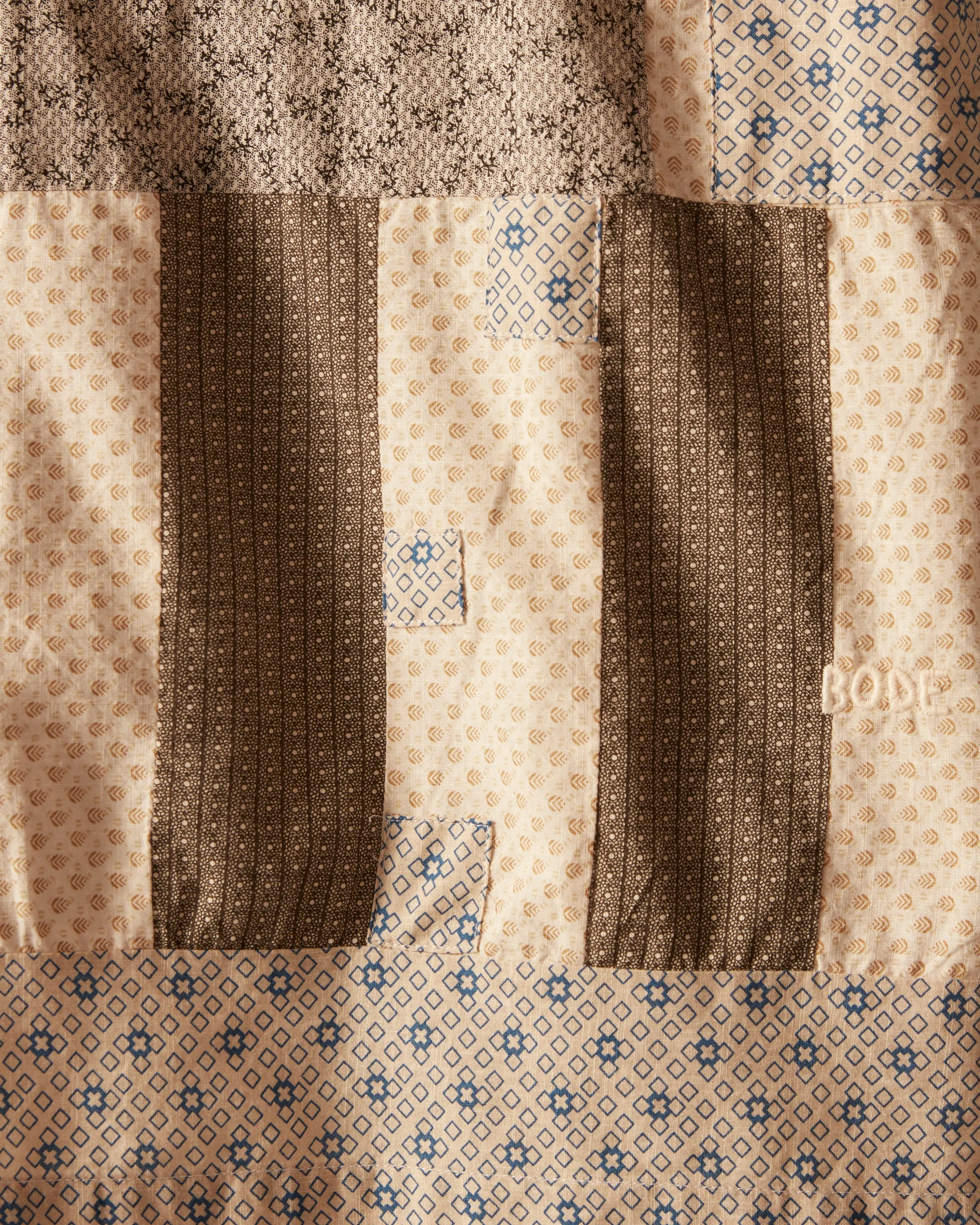 Bar Quilt Short Sleeve Shirt sold by BODE product image thumbnail 3