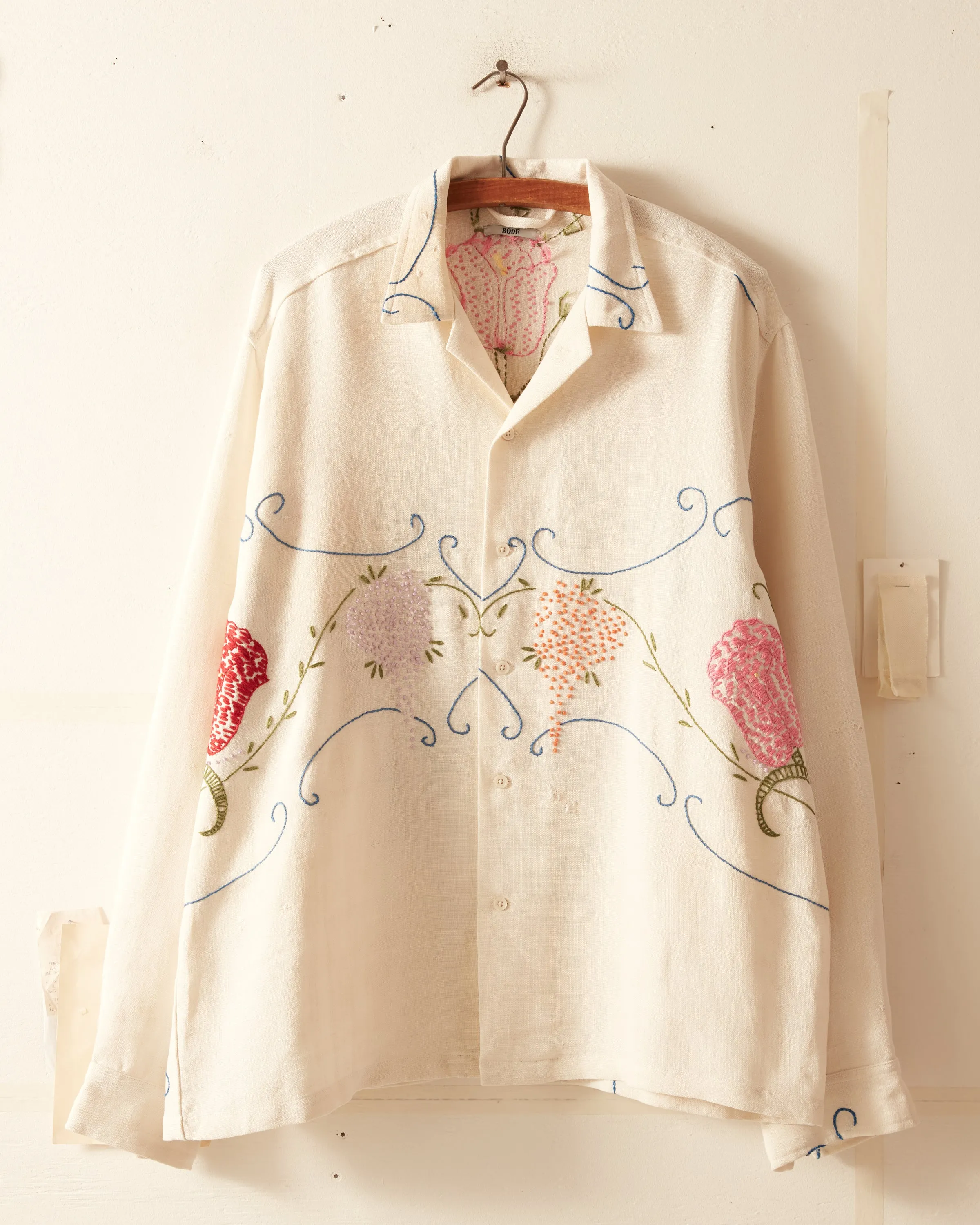 Back Bouquet Long Sleeve Shirt - XL/XXL sold by BODE