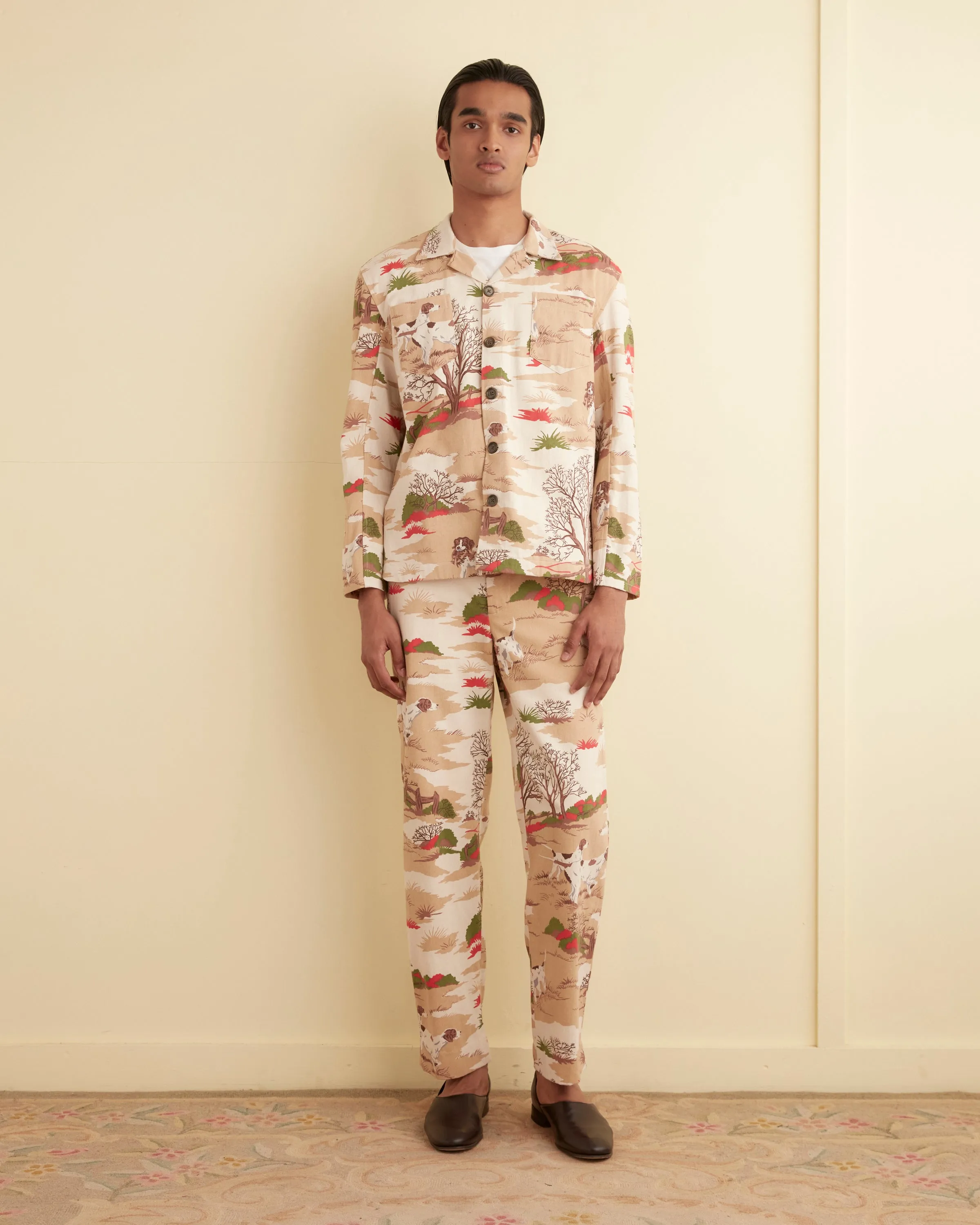 Pointing Dog Work Shirt sold by BODE